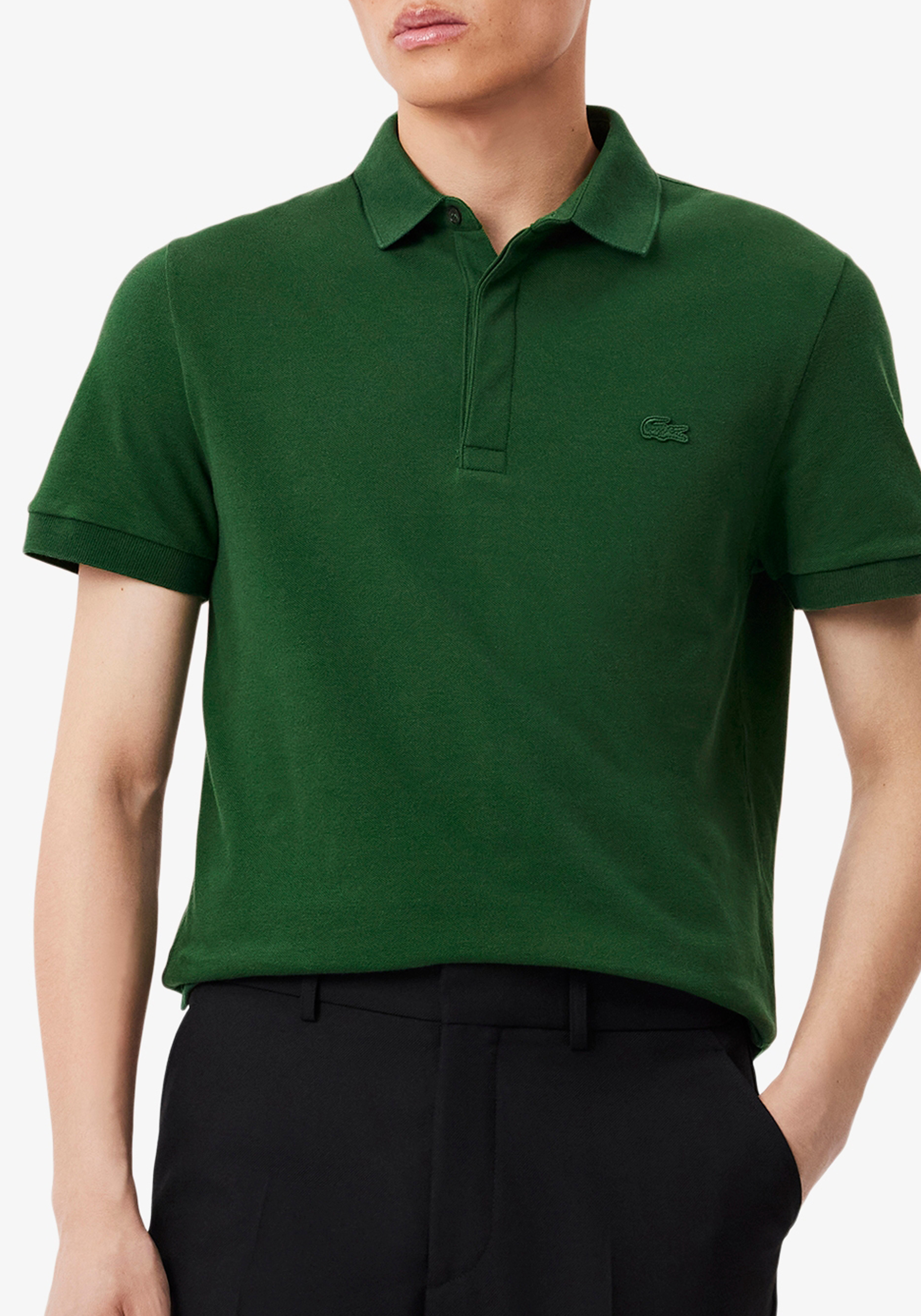 Lacoste Paris Stretch Pique Polo Regular Fit, groen