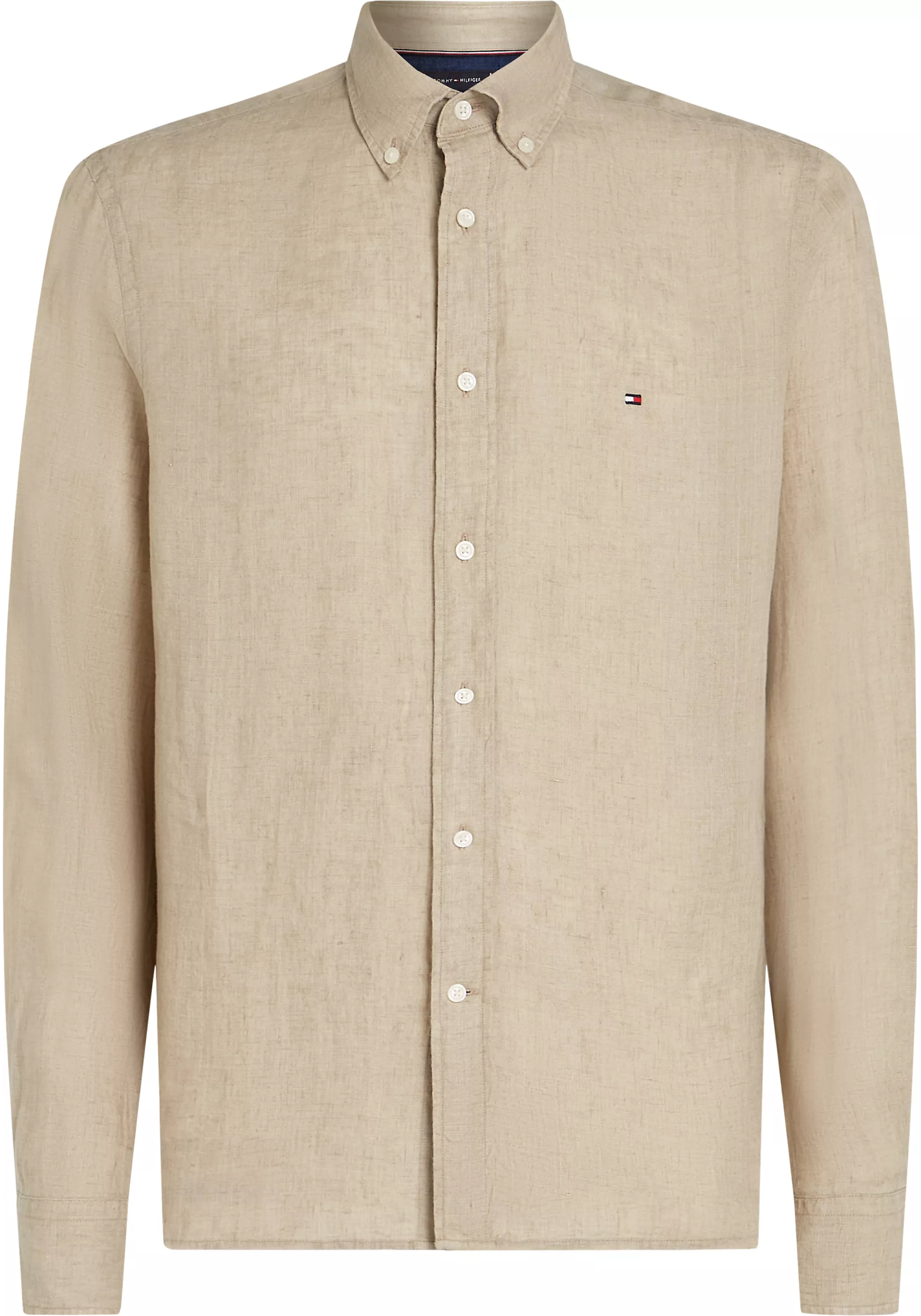 Tommy Hilfiger Pigment Dyed Regular Fit Shirt, popeline, beige