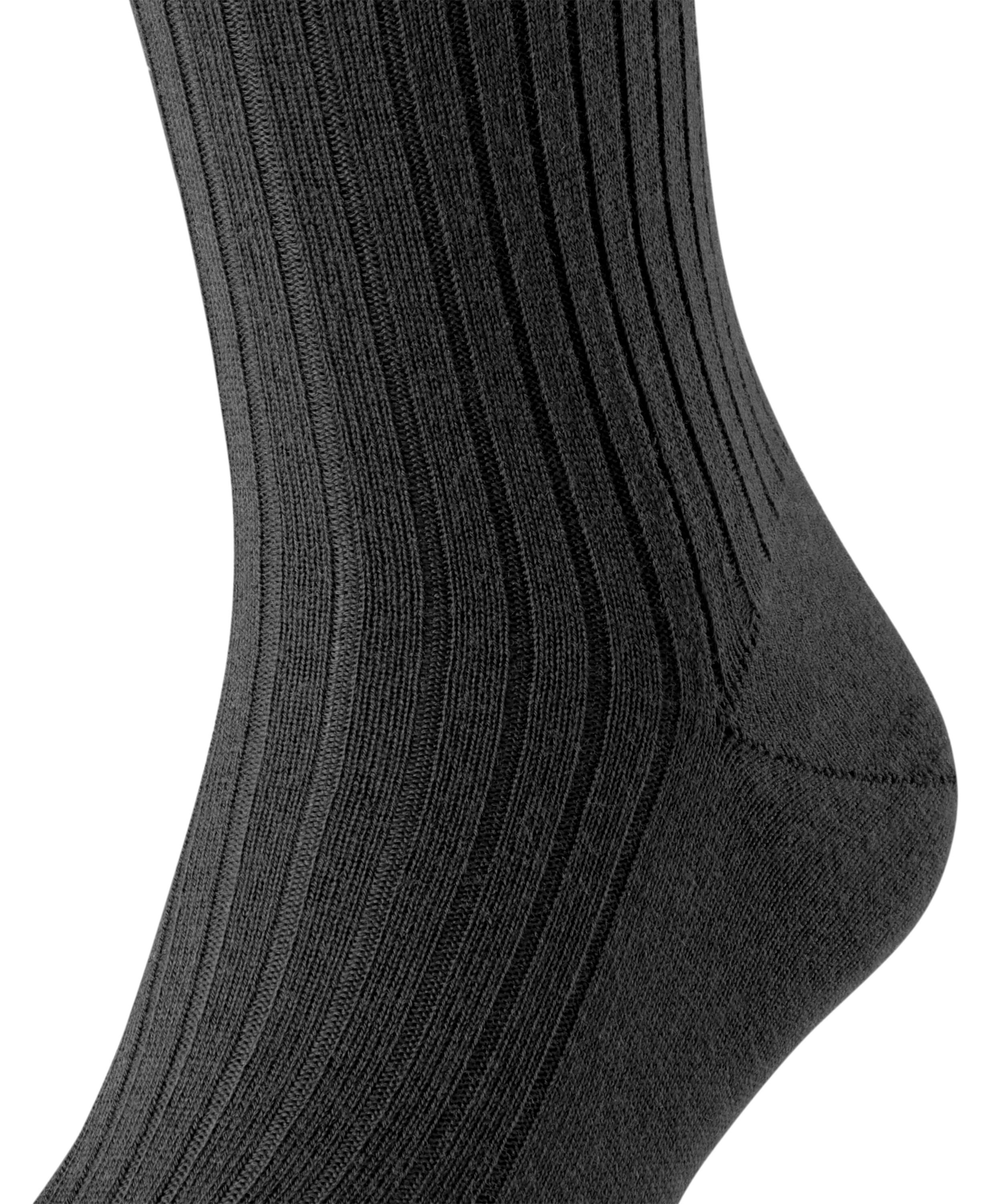 FALKE Bristol Pure heren kniekousen, zwart (black)