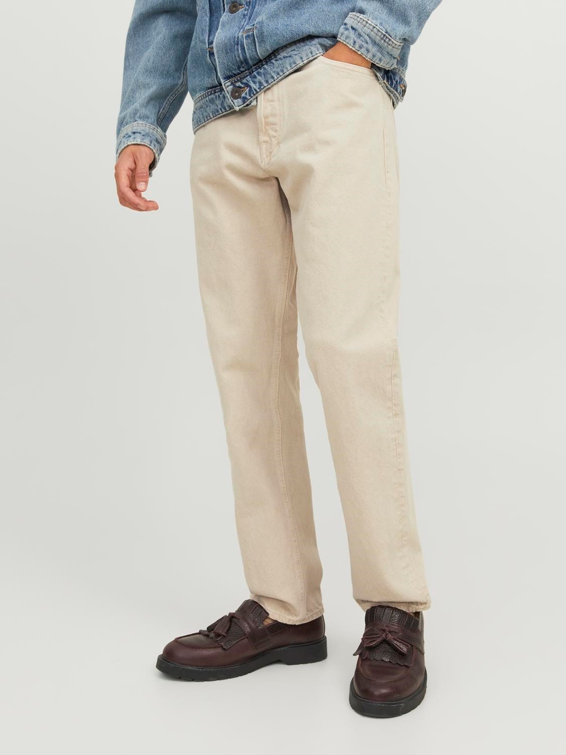 JACK & JONES Chris Cooper loose fit, heren jeans, beige