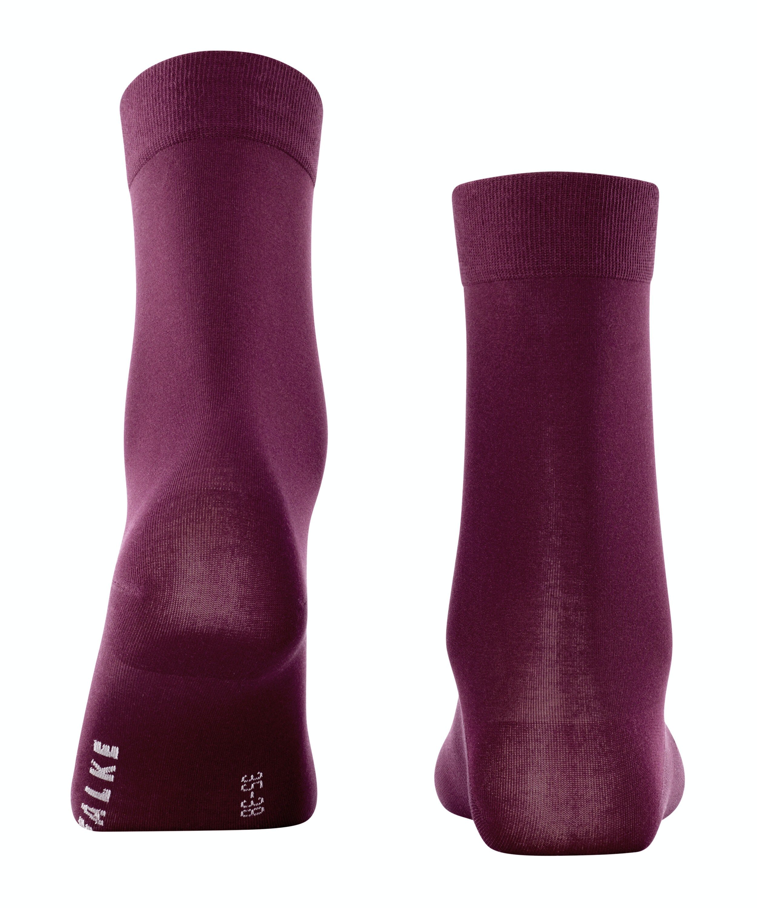 FALKE Cotton Touch damessokken, donkerrood (barolo)