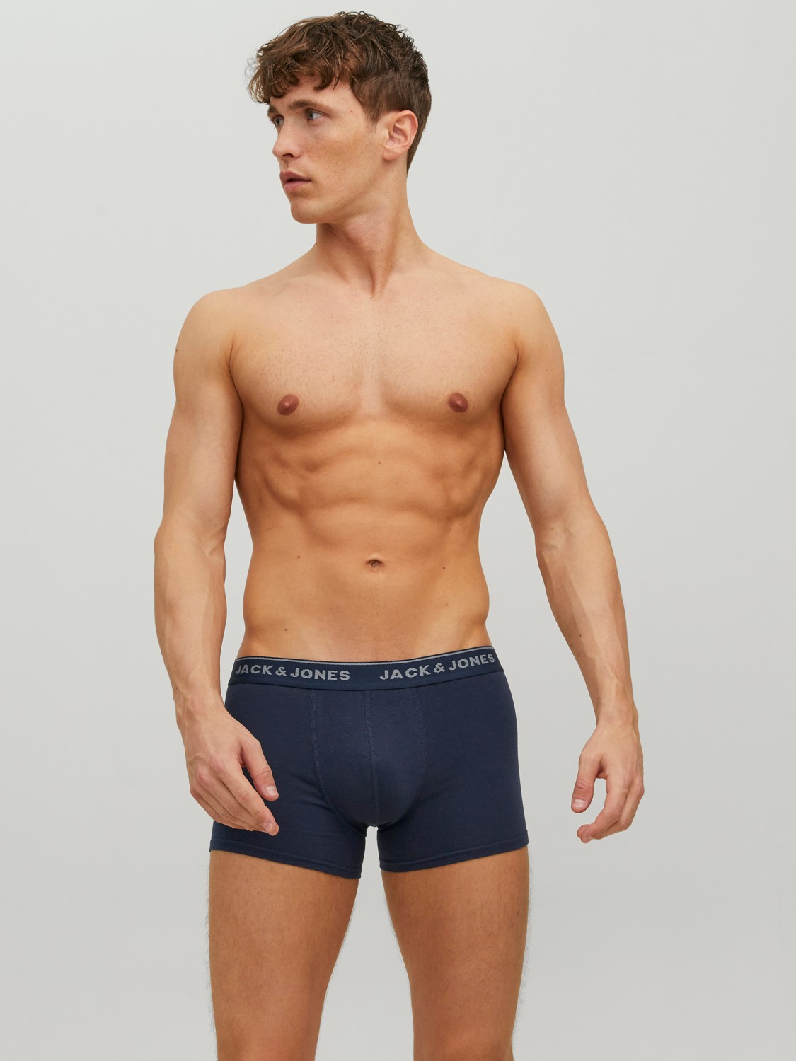 JACK & JONES Jacvincent trunks (2-pack), heren boxers normale lengte, blauw