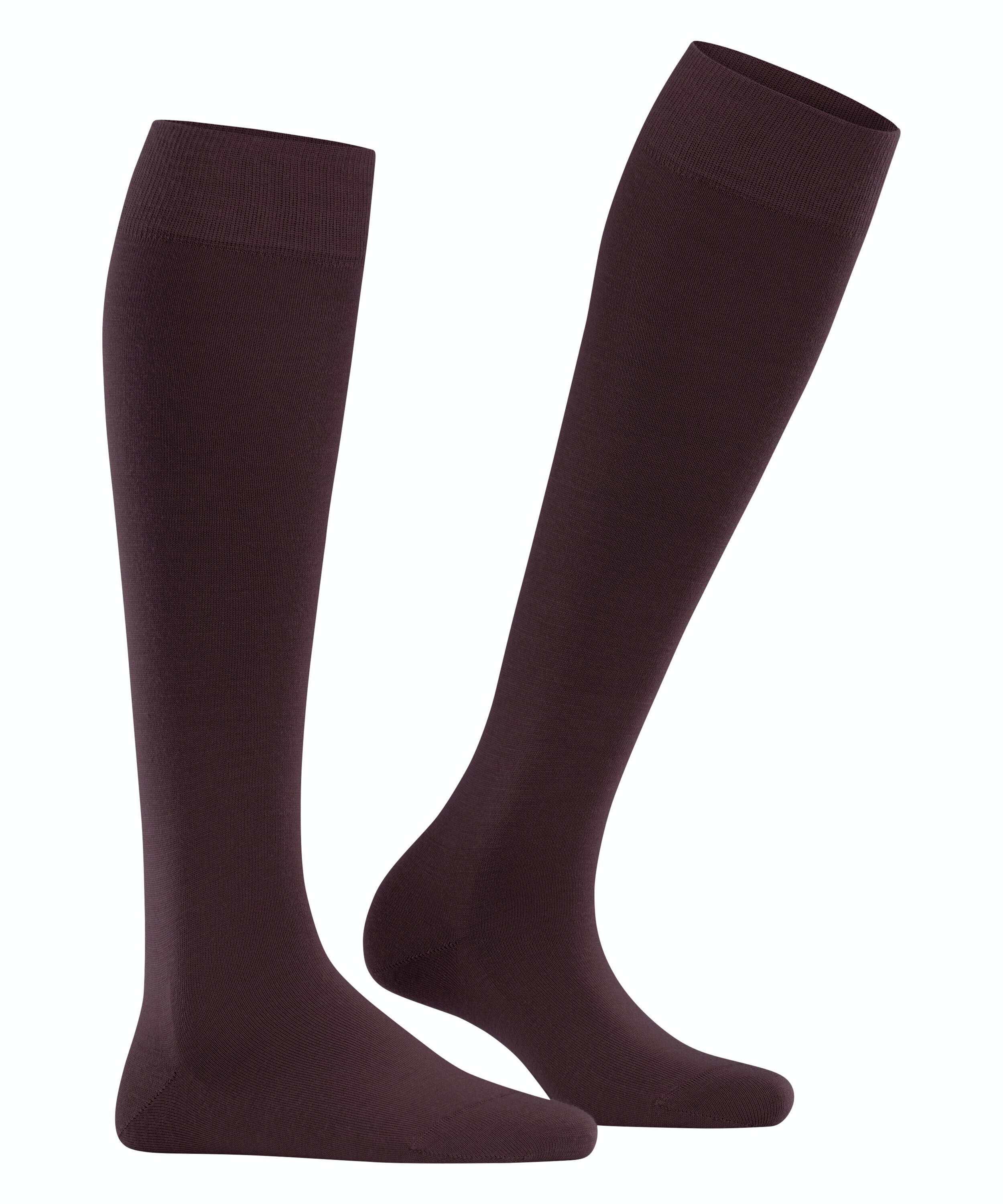 FALKE Softmerino dames kniekousen, donkerrood (barolo)