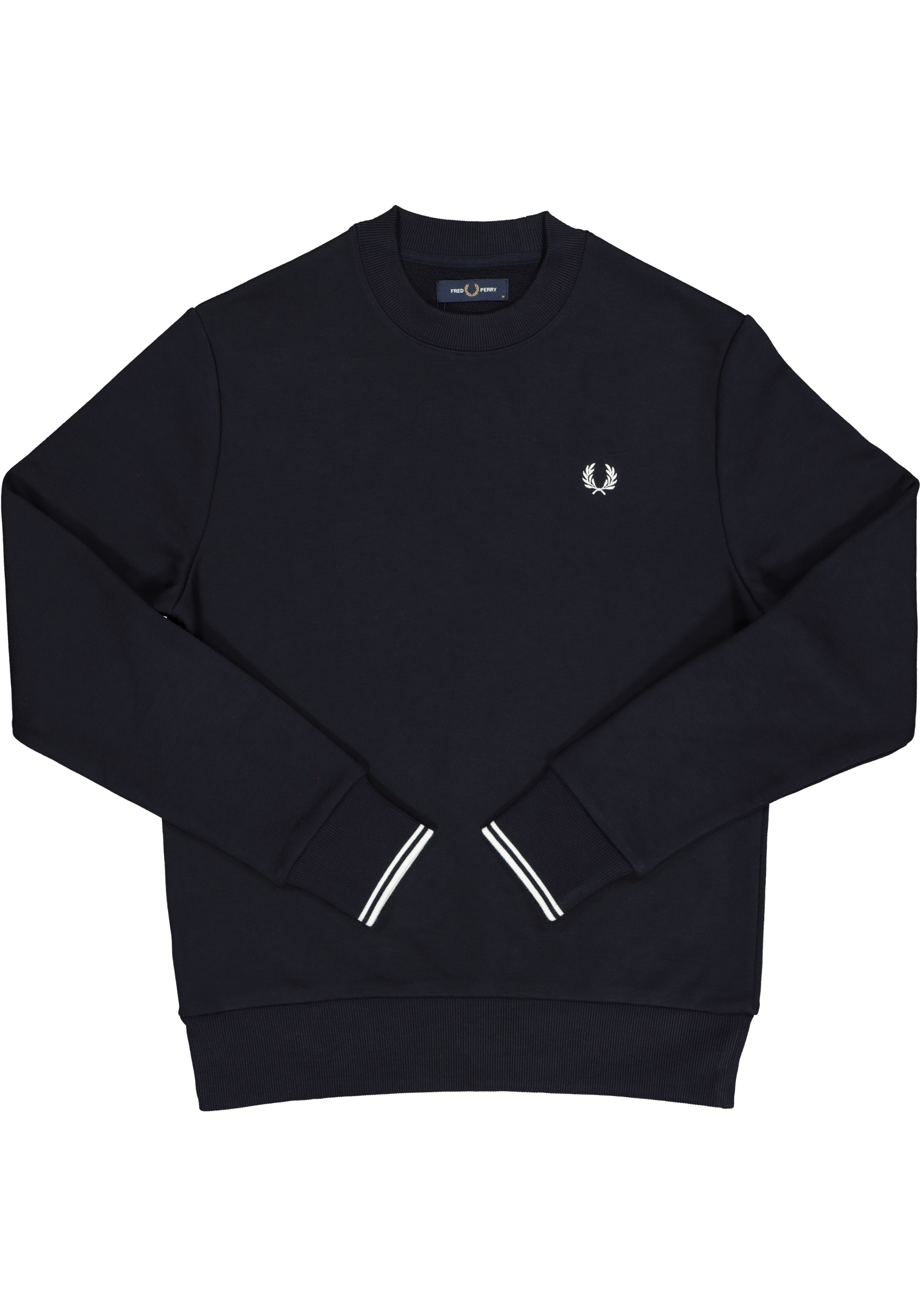 Fred Perry O-hals sweatshirt, blauw