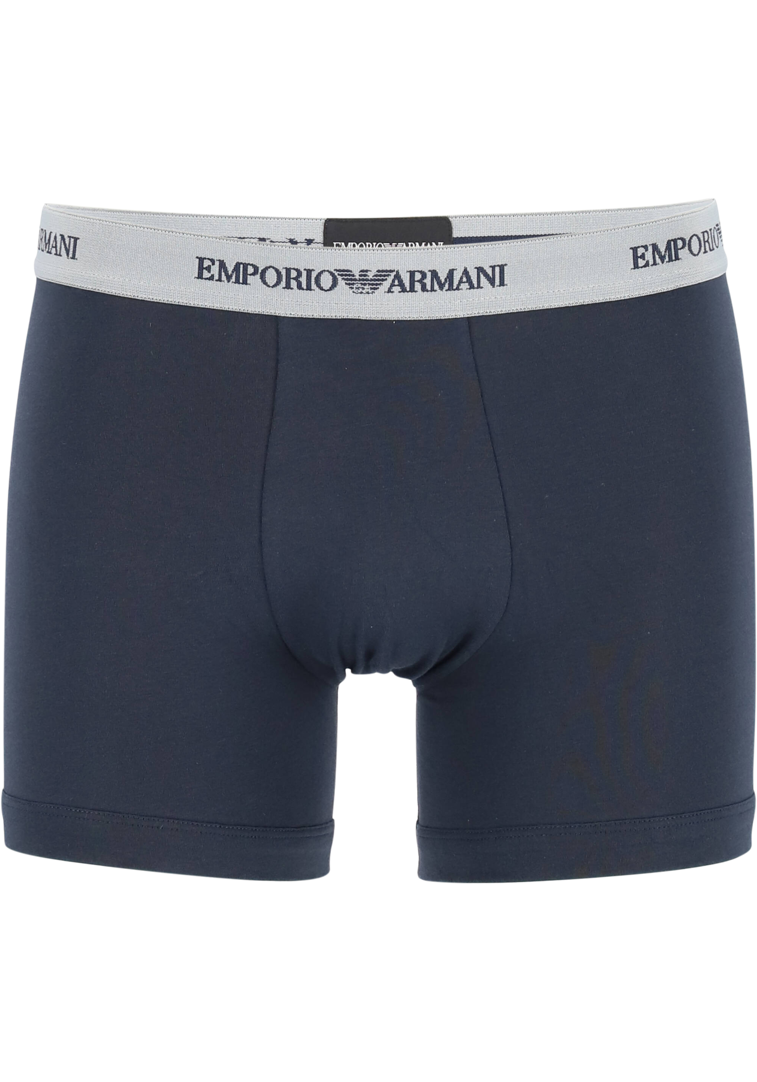 Emporio Armani Boxers Essential Core (2-pack), heren boxers normale lengte, blauw en grijs  