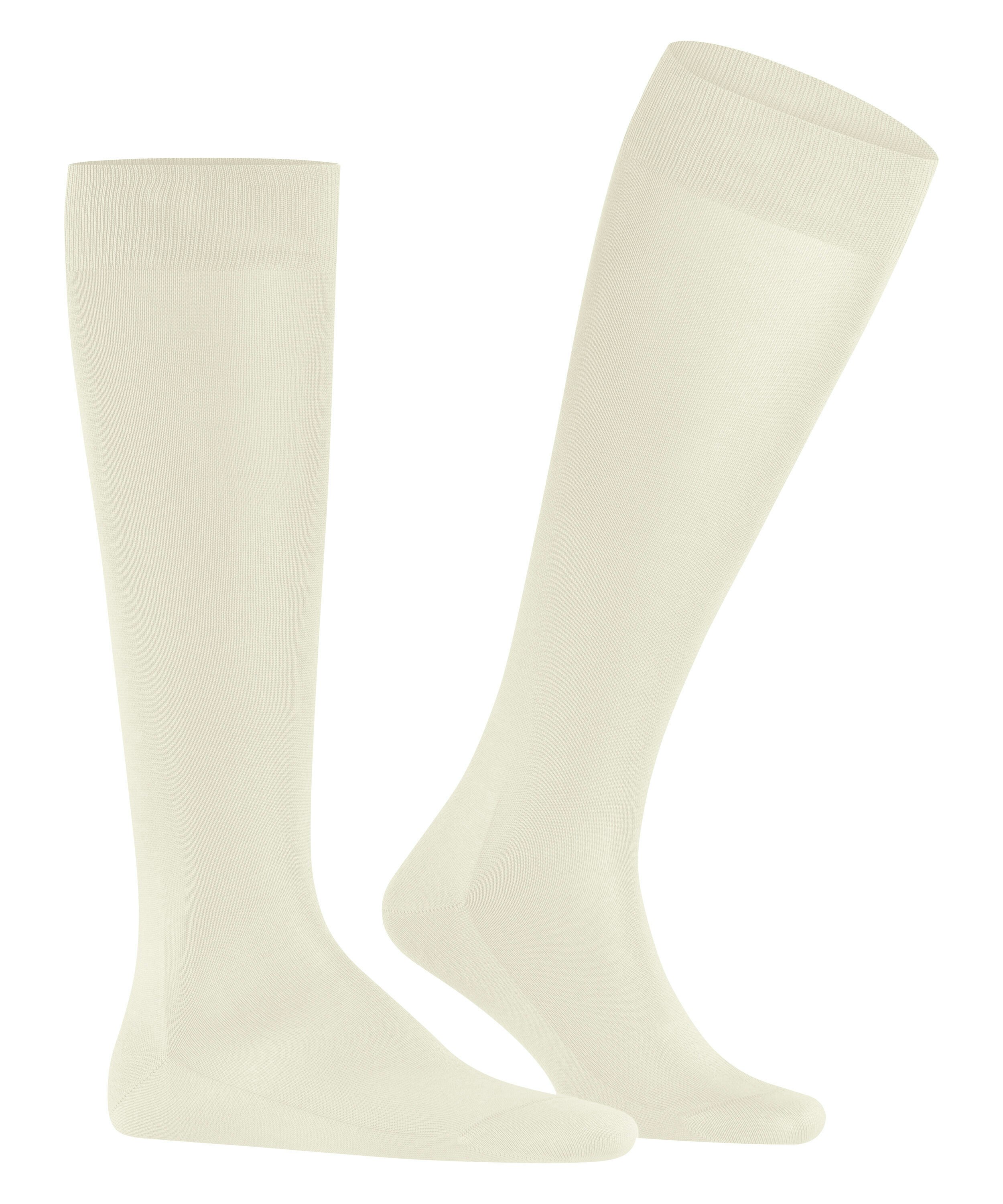 FALKE Tiago heren kniekousen, wit (bone white)