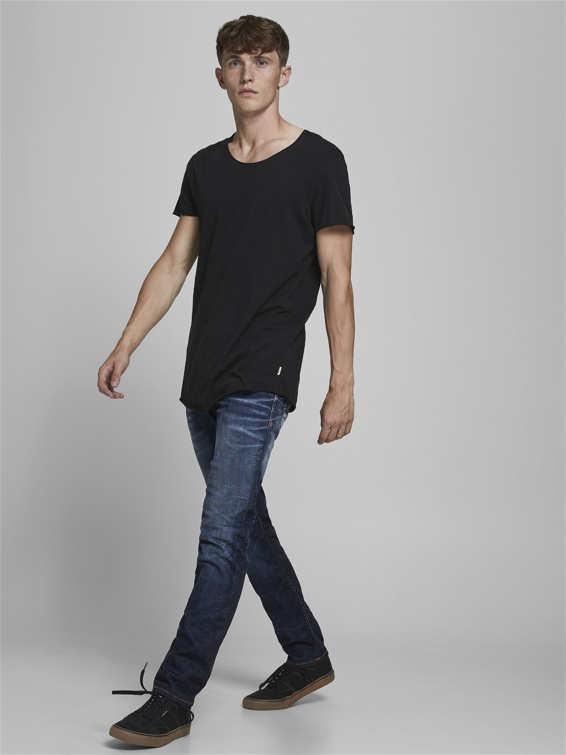 JACK & JONES Tim Original Jos regular fit, heren jeans, denimblauw