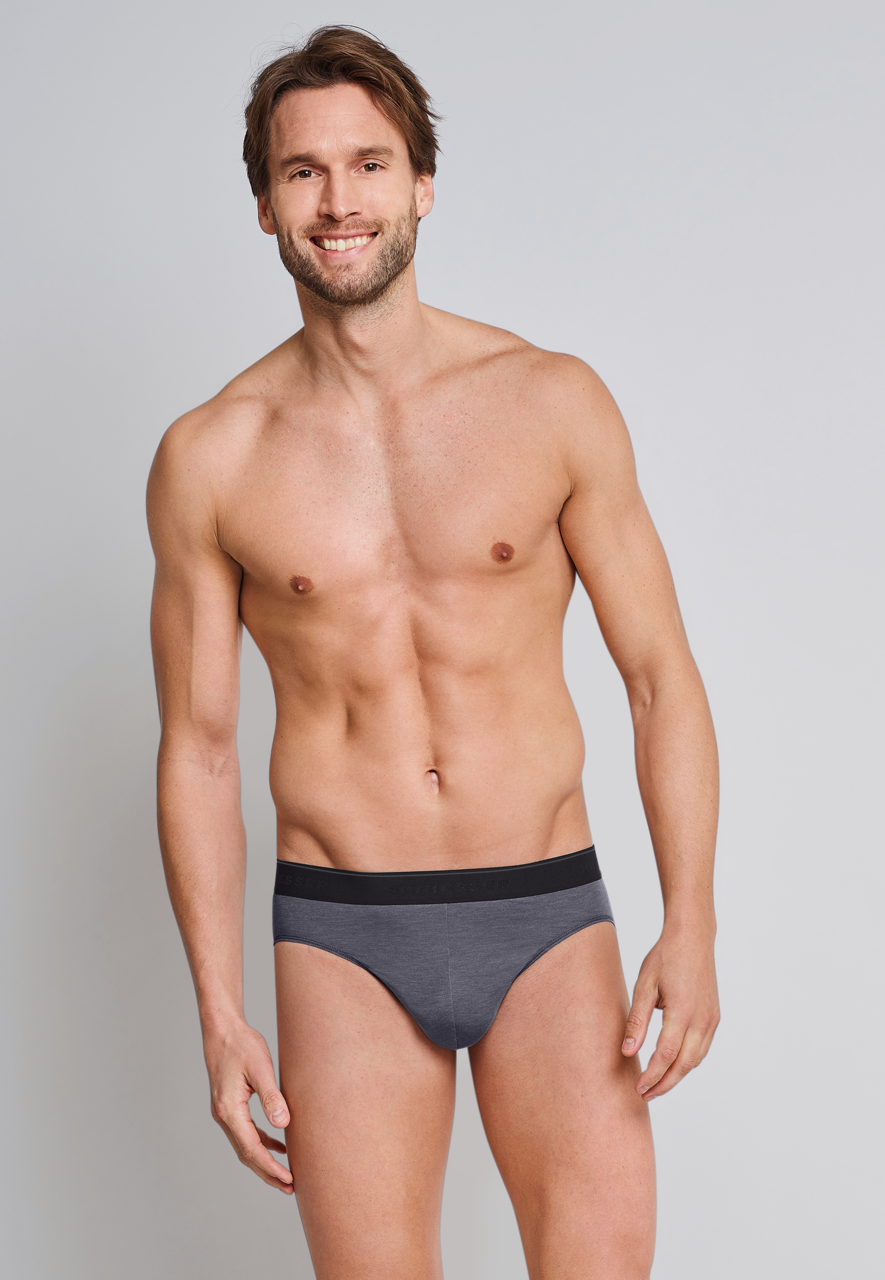 SCHIESSER Personal Fit slip (1-pack), heren rioslip grijs