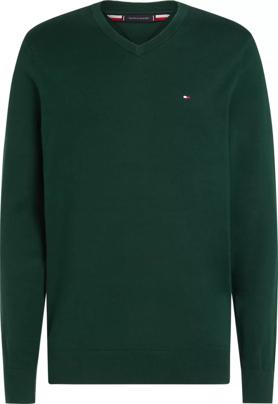 Tommy Hilfiger heren pullover katoen, groen