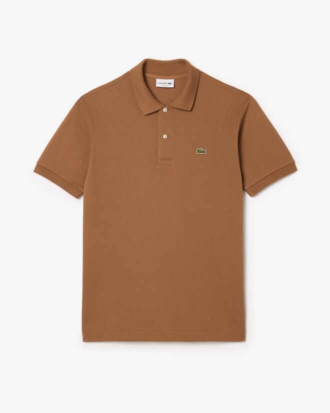 Lacoste Classic Fit polo, cookie lichtbruin