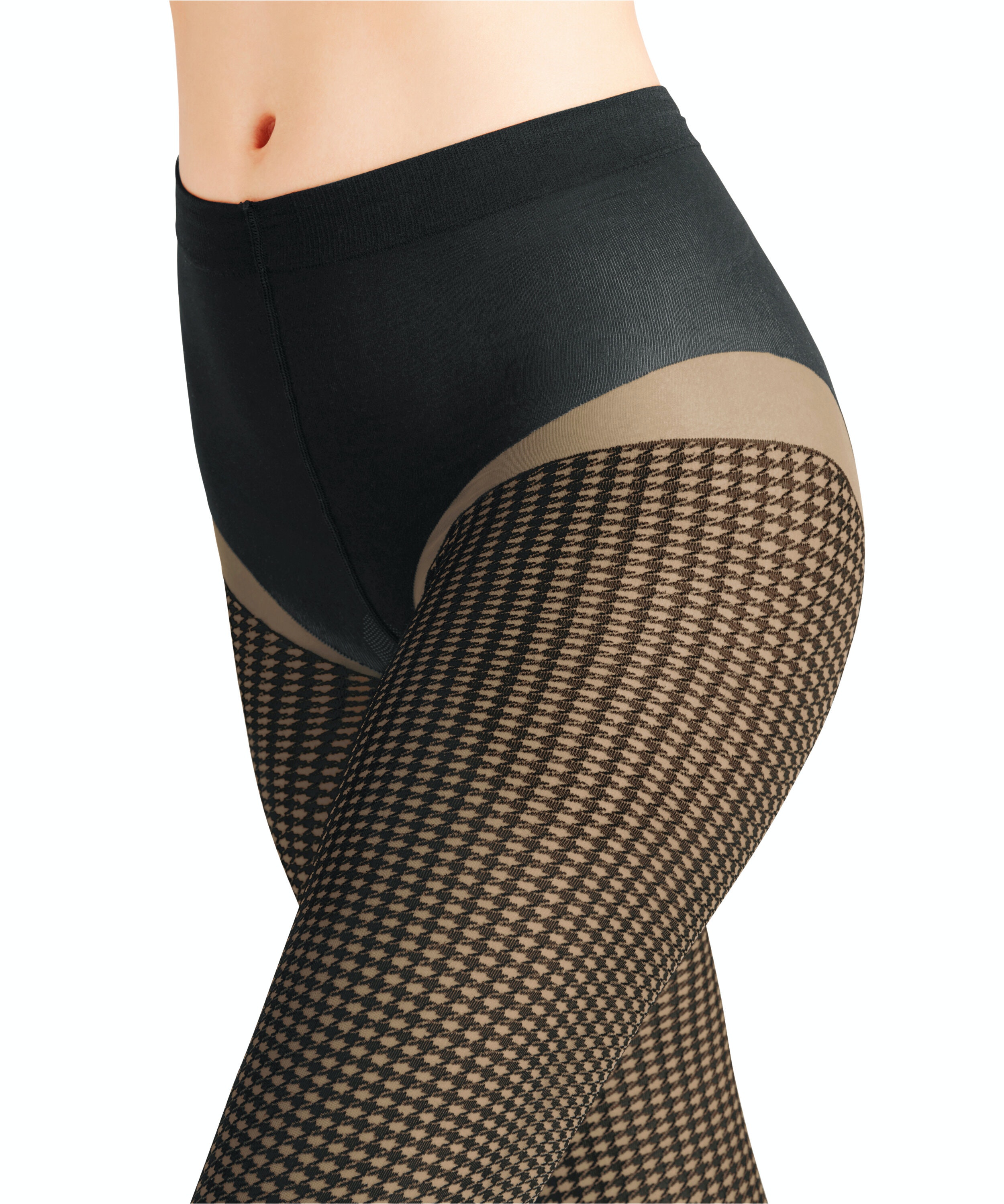 FALKE Houndstooth 15 DEN dames panty, powder