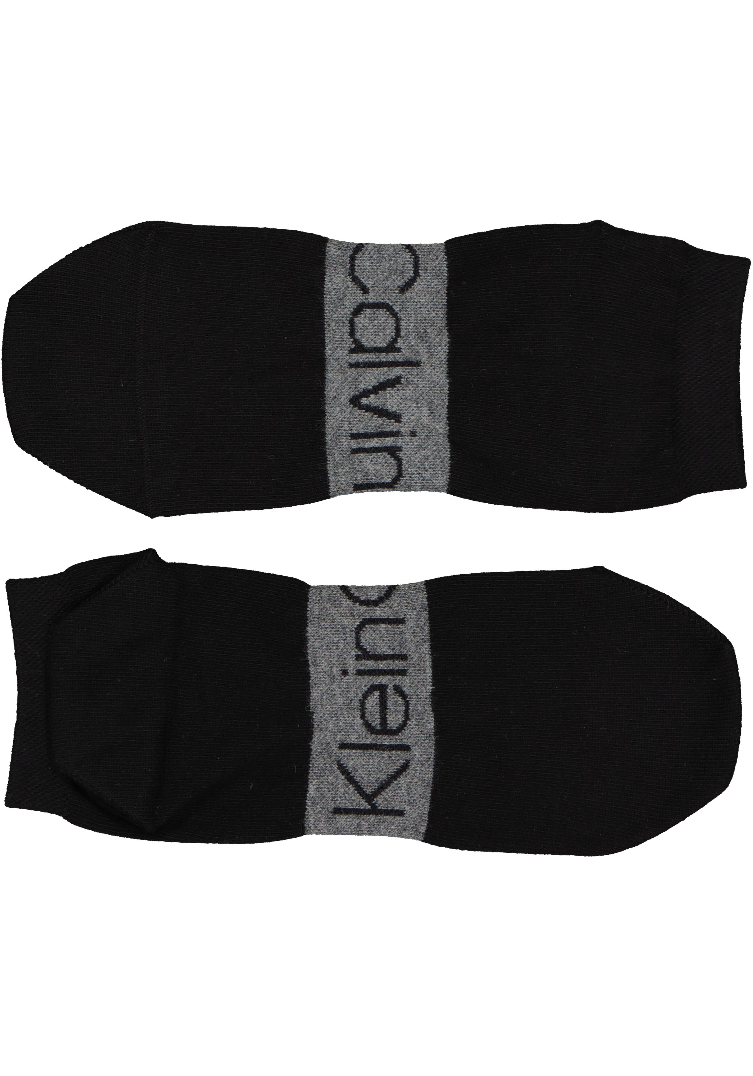 Calvin Klein herensokken Dirk (2-pack), enkelsokken, zwart met logo