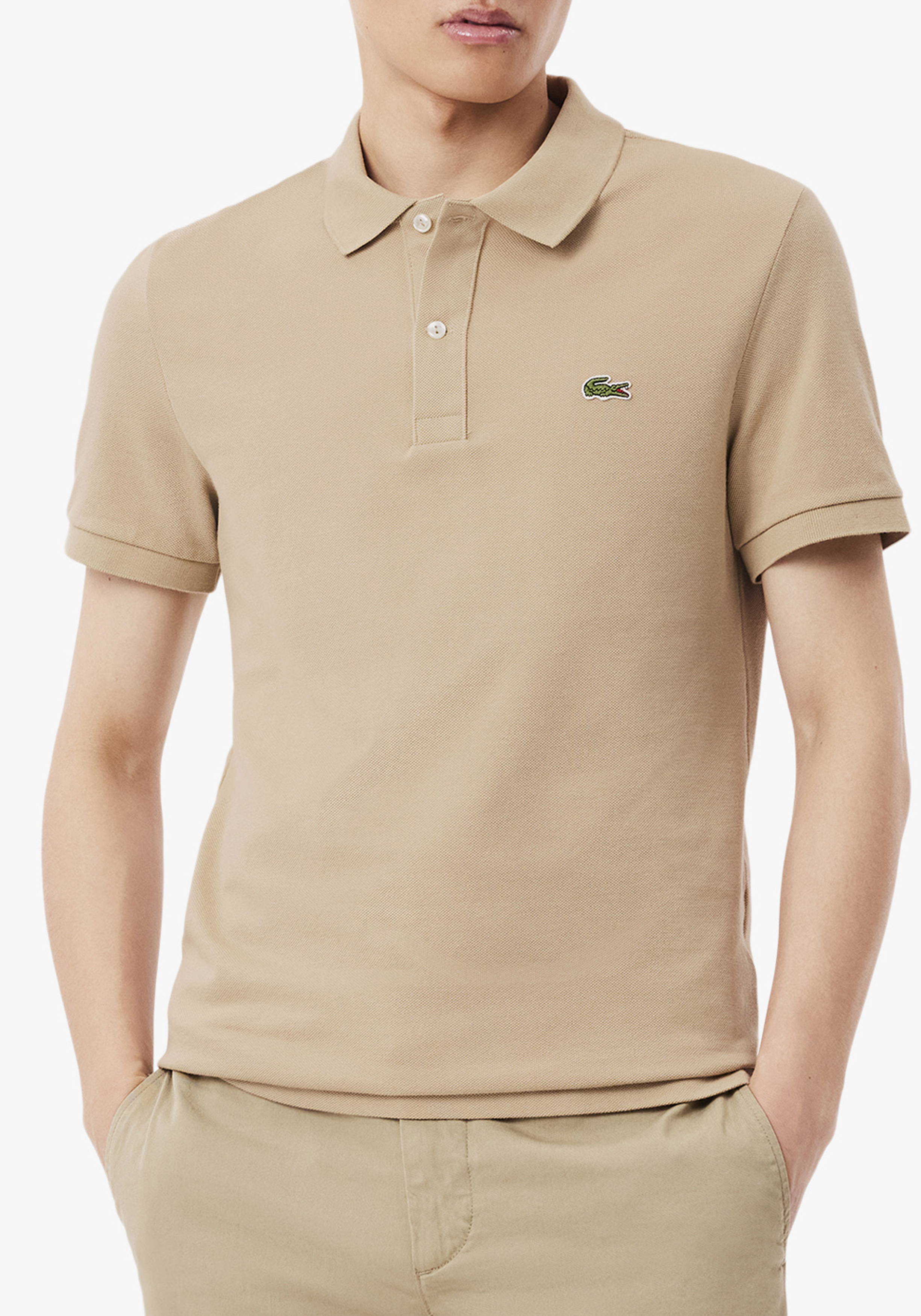 Lacoste Slim Fit polo, beige