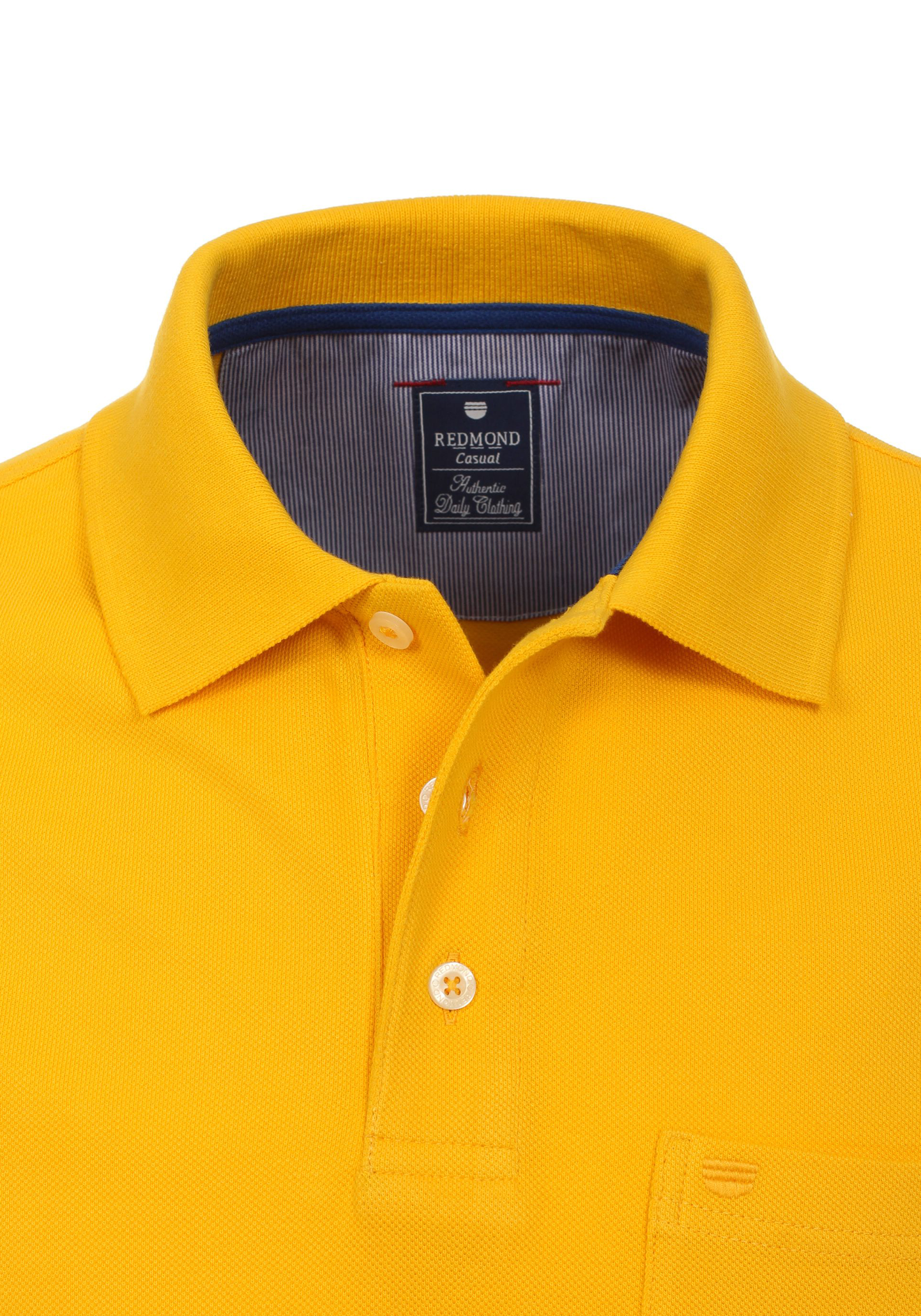 Redmond regular fit poloshirt, geel