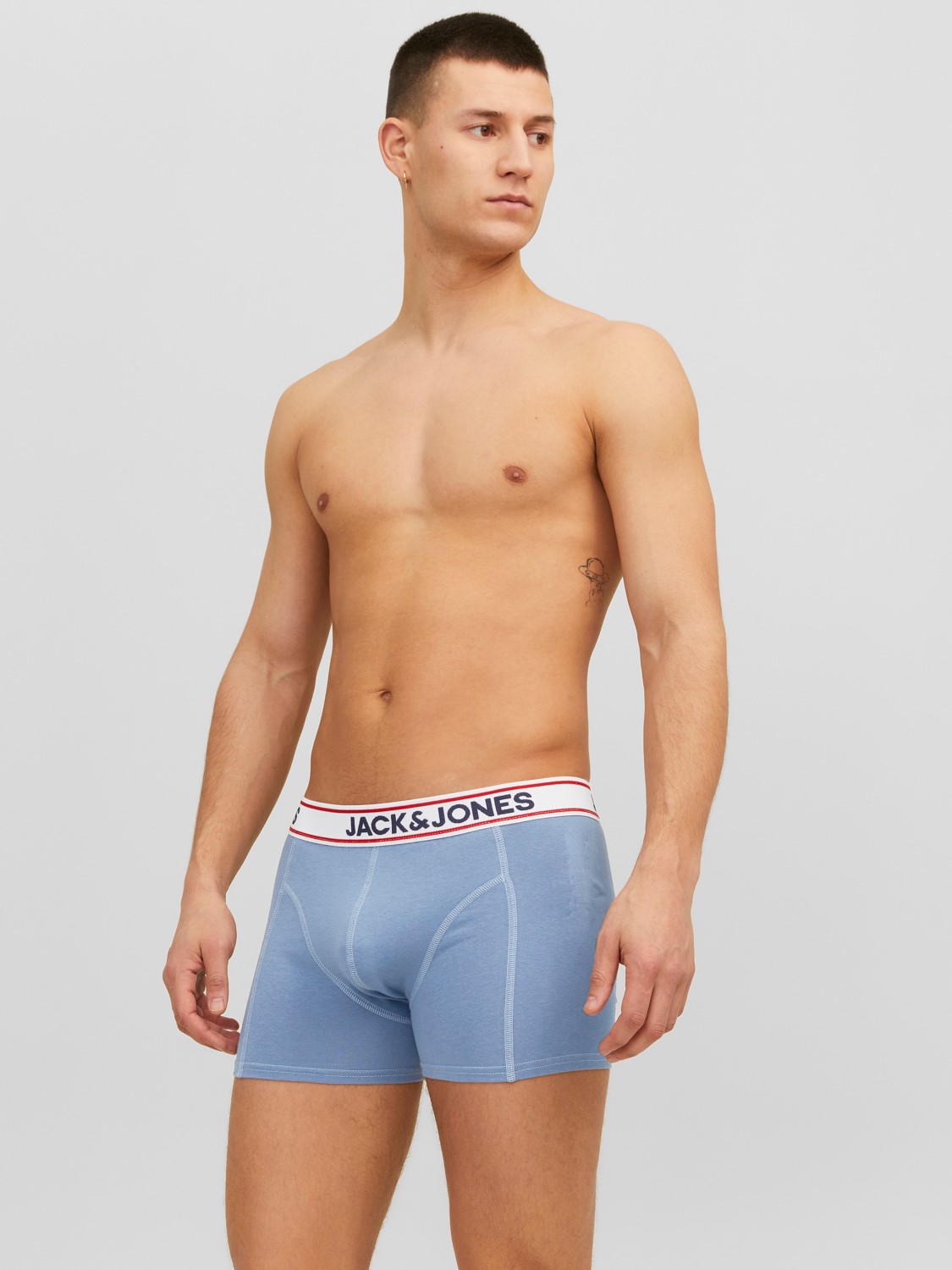 JACK & JONES Jacjake trunks (3-pack), heren boxers normale lengte, blauw