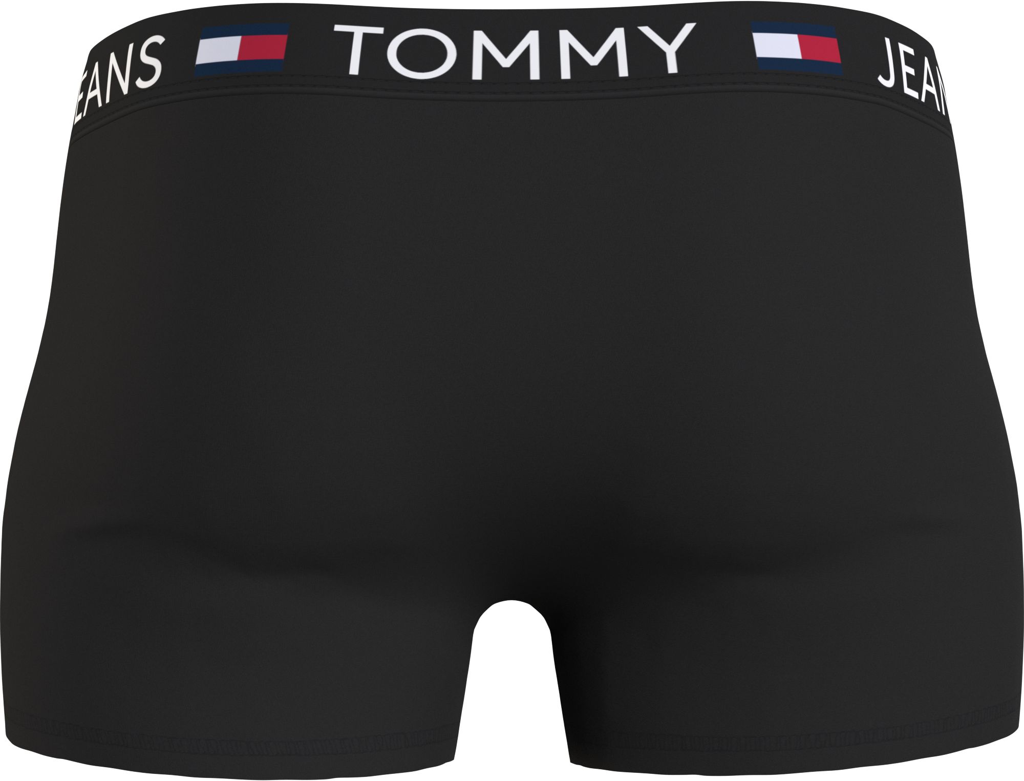 Tommy Hilfiger trunk (3-pack), heren boxers normale lengte, zwart met gekleurde tailleband