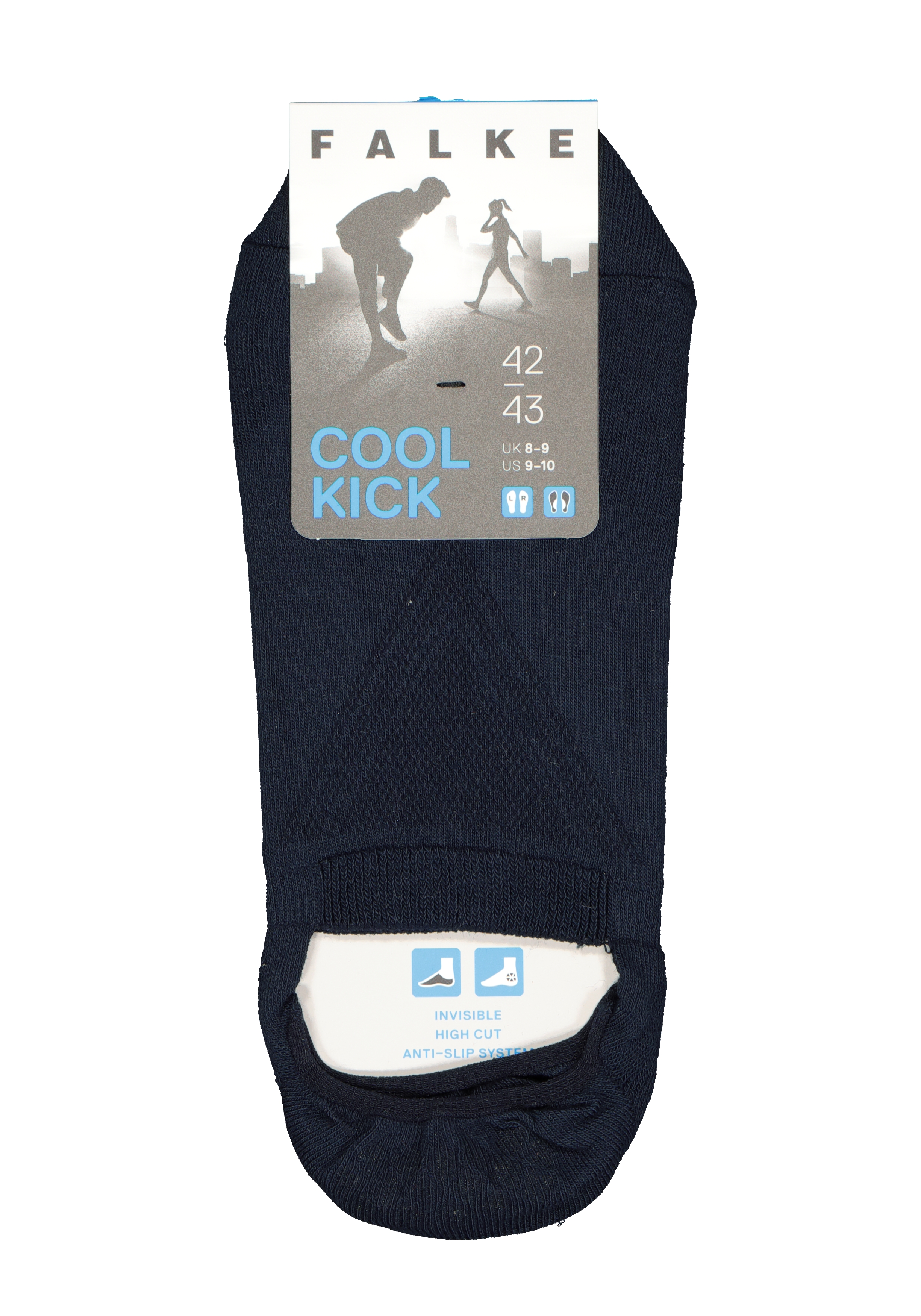 FALKE Cool Kick invisible unisex sokken, marine blauw (marine)