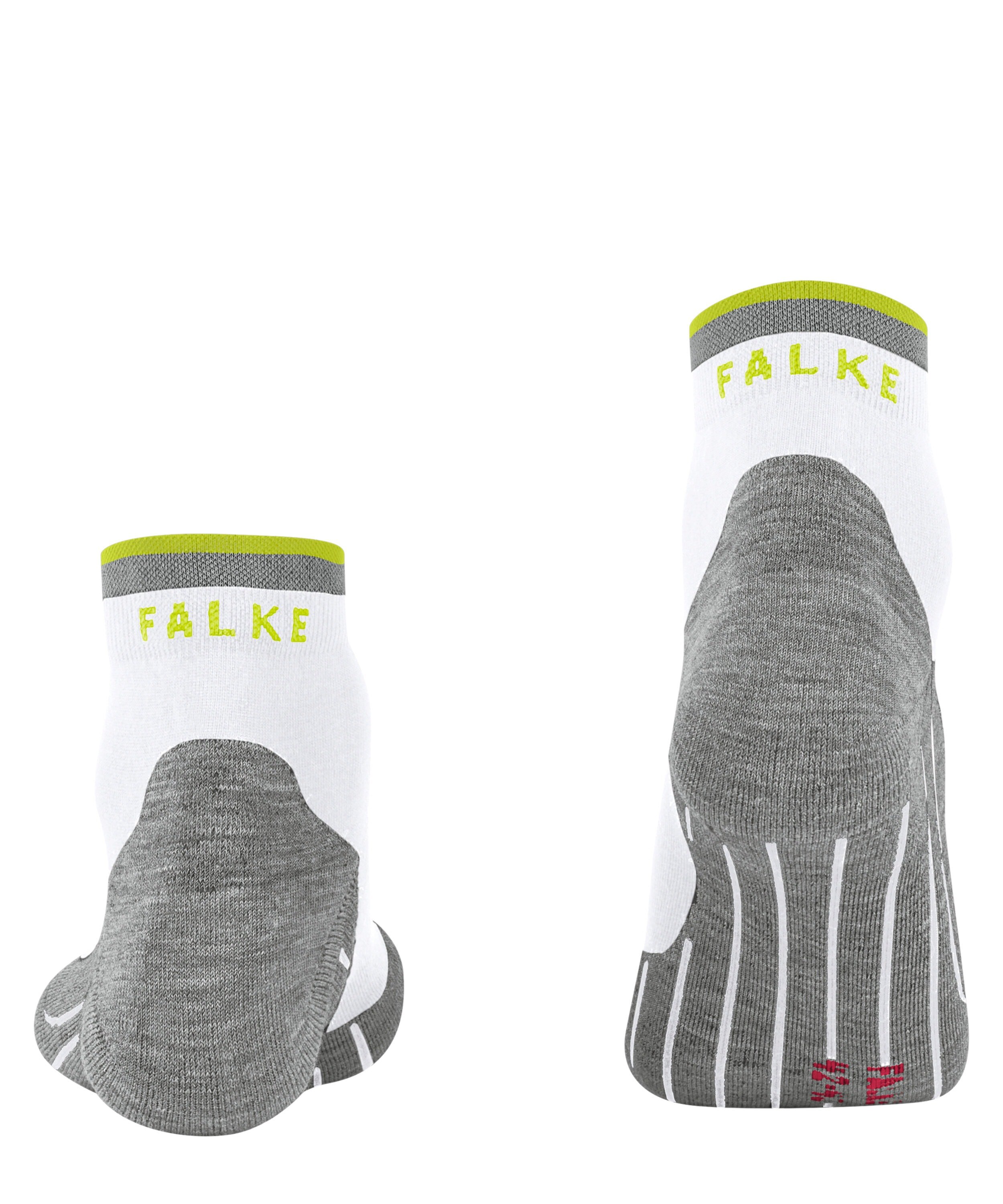 FALKE RU4 Endurance Short Reflect heren running sokken kort, wit (white)