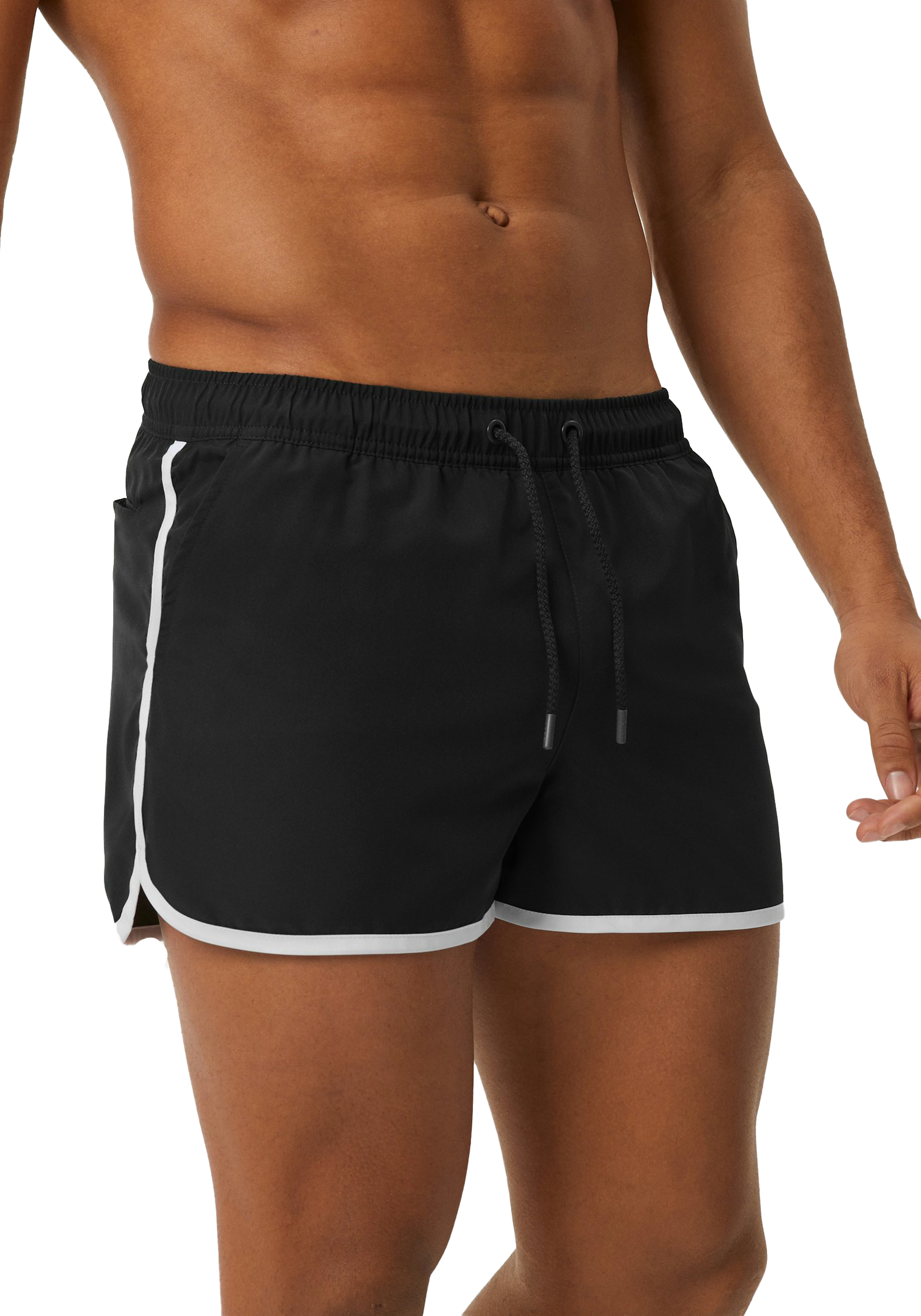 Bjorn Borg Retro Swim Shorts, heren zwembroek, zwart