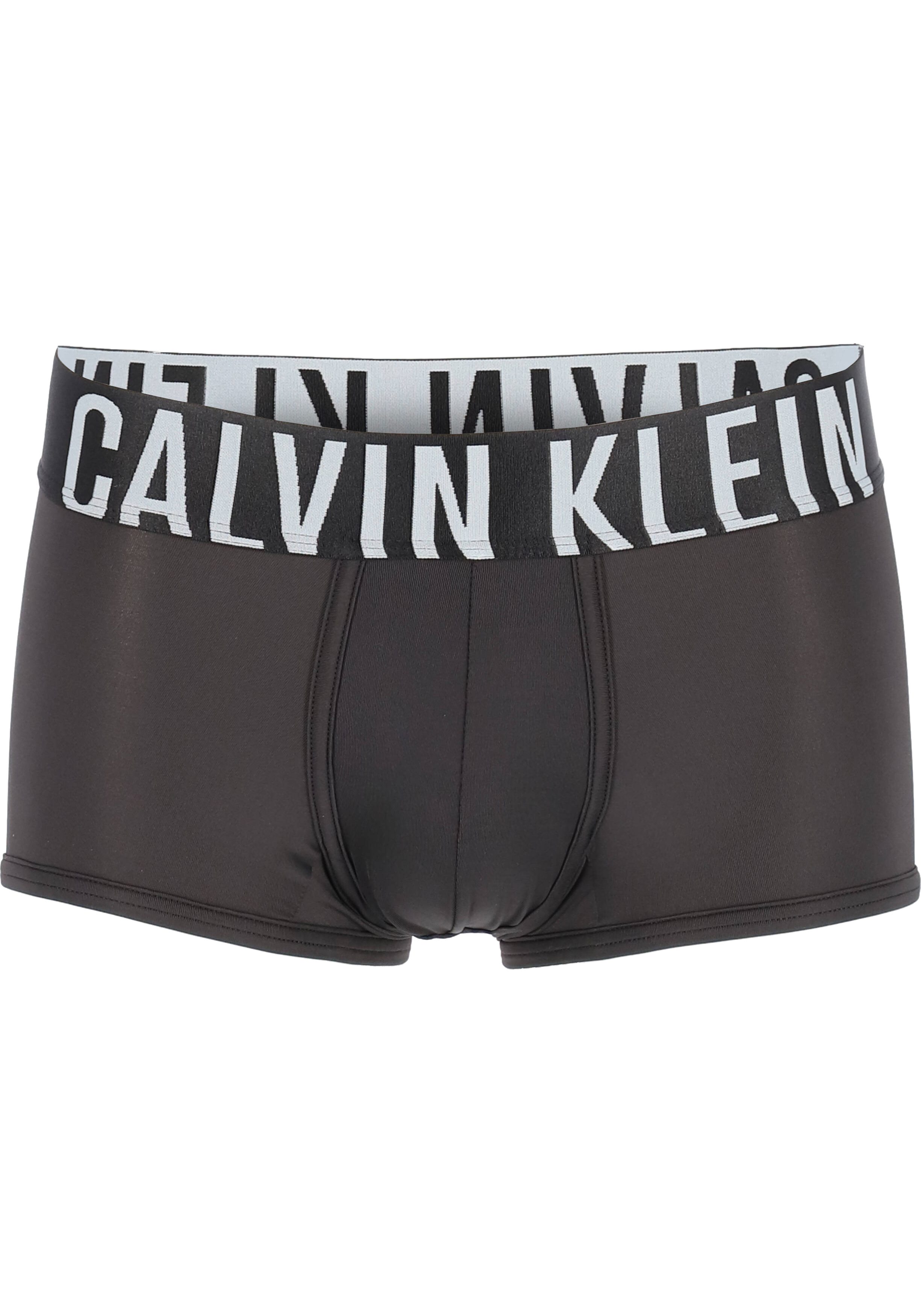 Calvin Klein INTENSE POWER Micro low rise trunk (2-pack), microfiber heren boxer kort, zwart en grijs