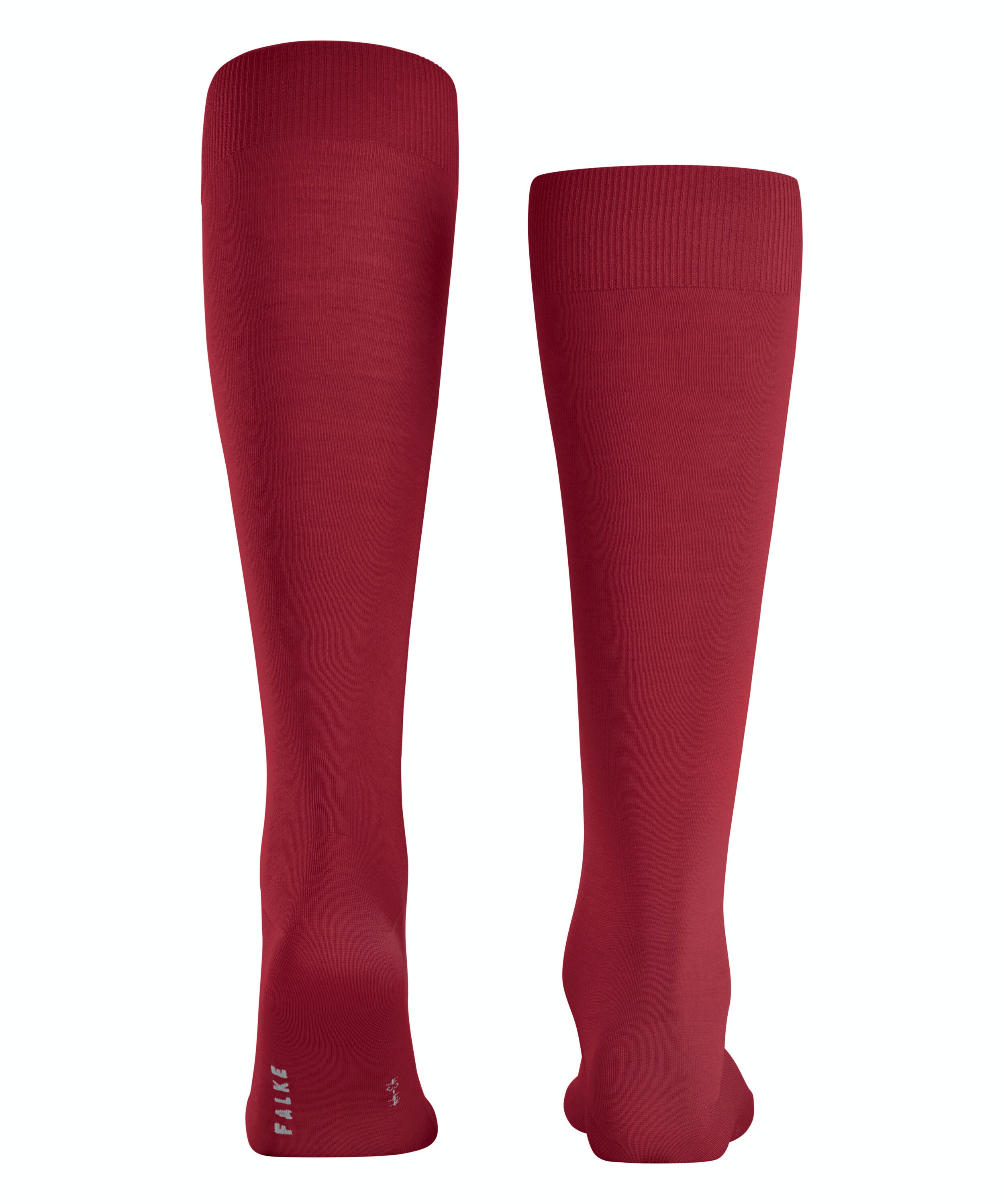 FALKE ClimaWool heren kniekousen, rood (scarlet)