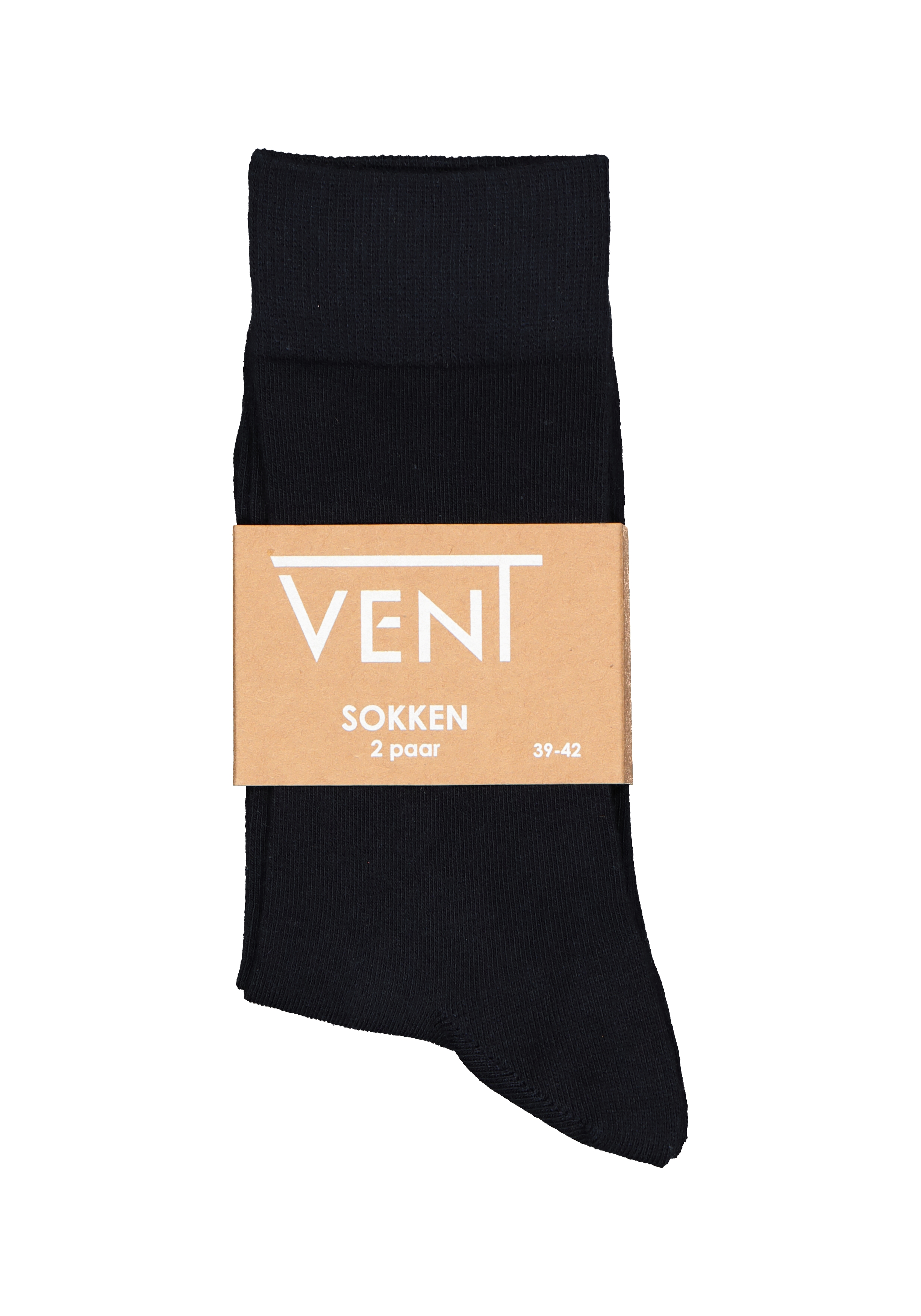 VENT herensokken katoen (2-pack), navy blauw