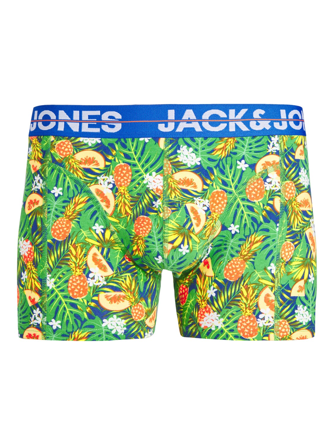 JACK & JONES Jacpineapple trunks (3-pack), heren boxers normale lengte, blauw, roze en wit