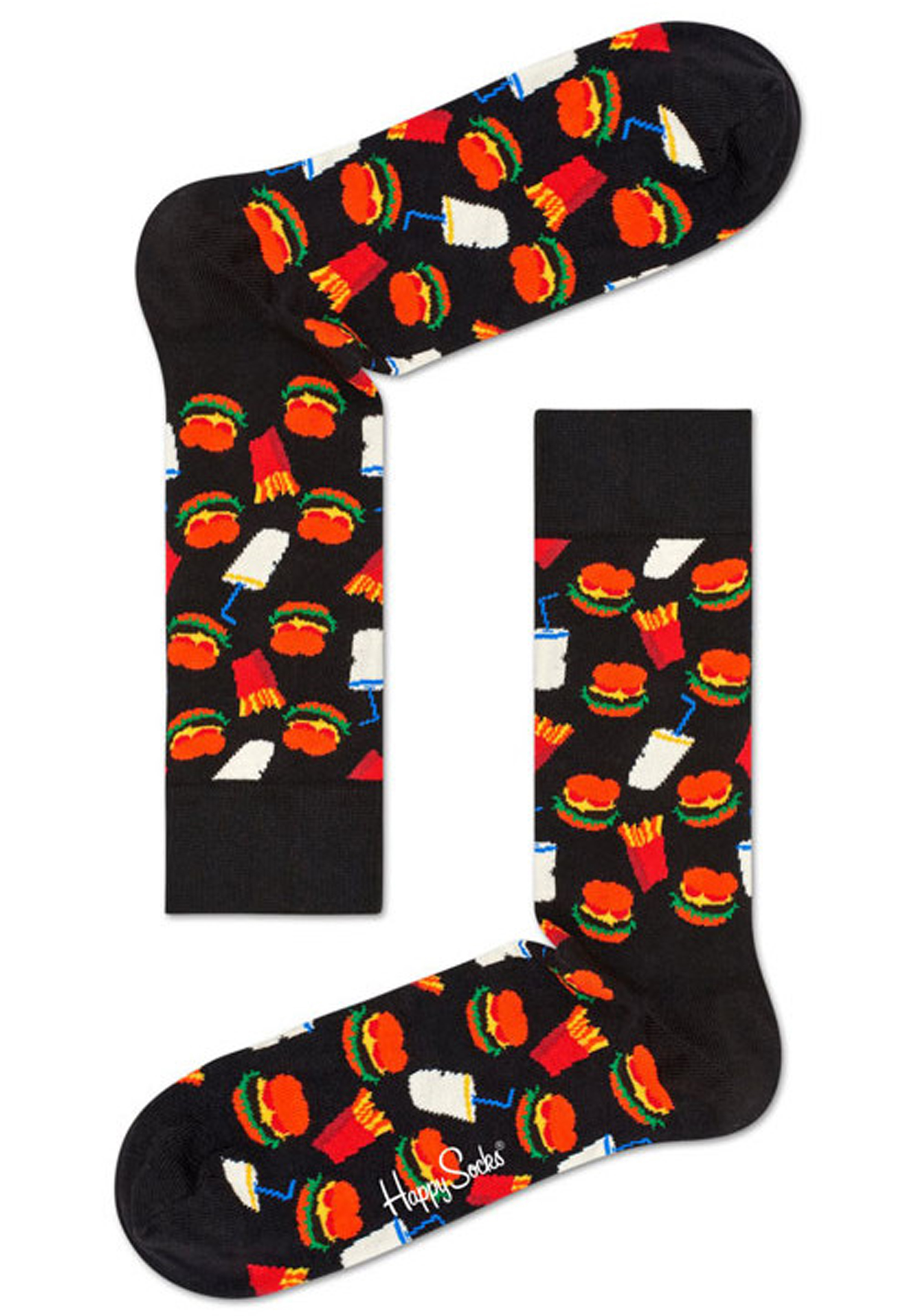 Barbeque cadeauset, vleesmerkijzer en Happy Socks Hamburger