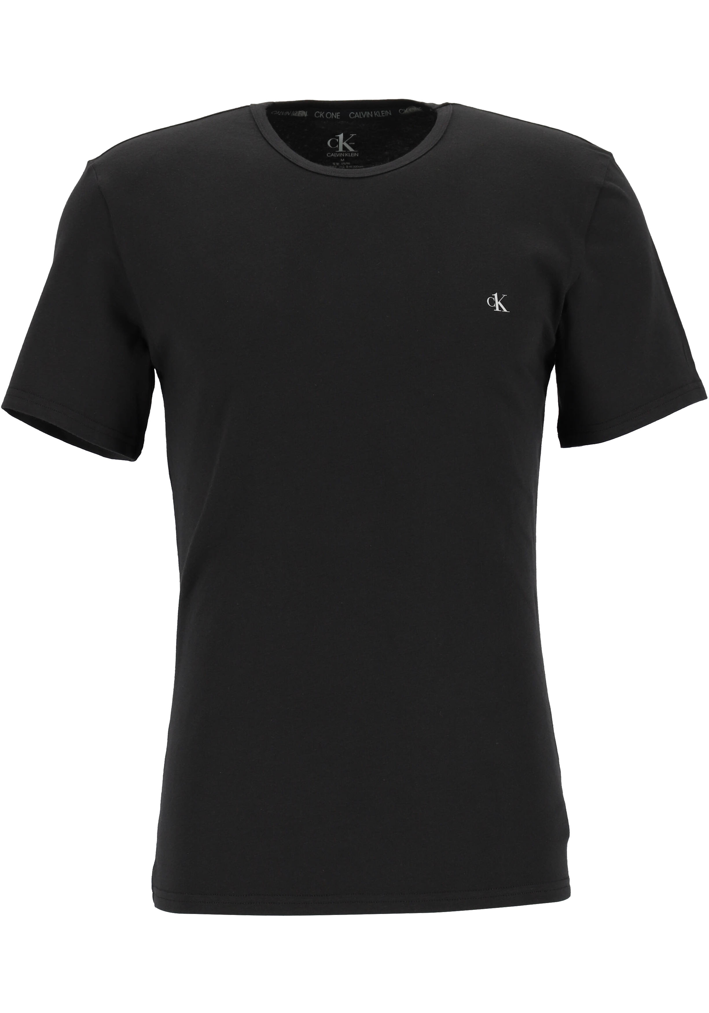 Calvin Klein CK ONE cotton crew neck T-shirts (2-pack), heren T-shirts O-hals, zwart en grijs melange