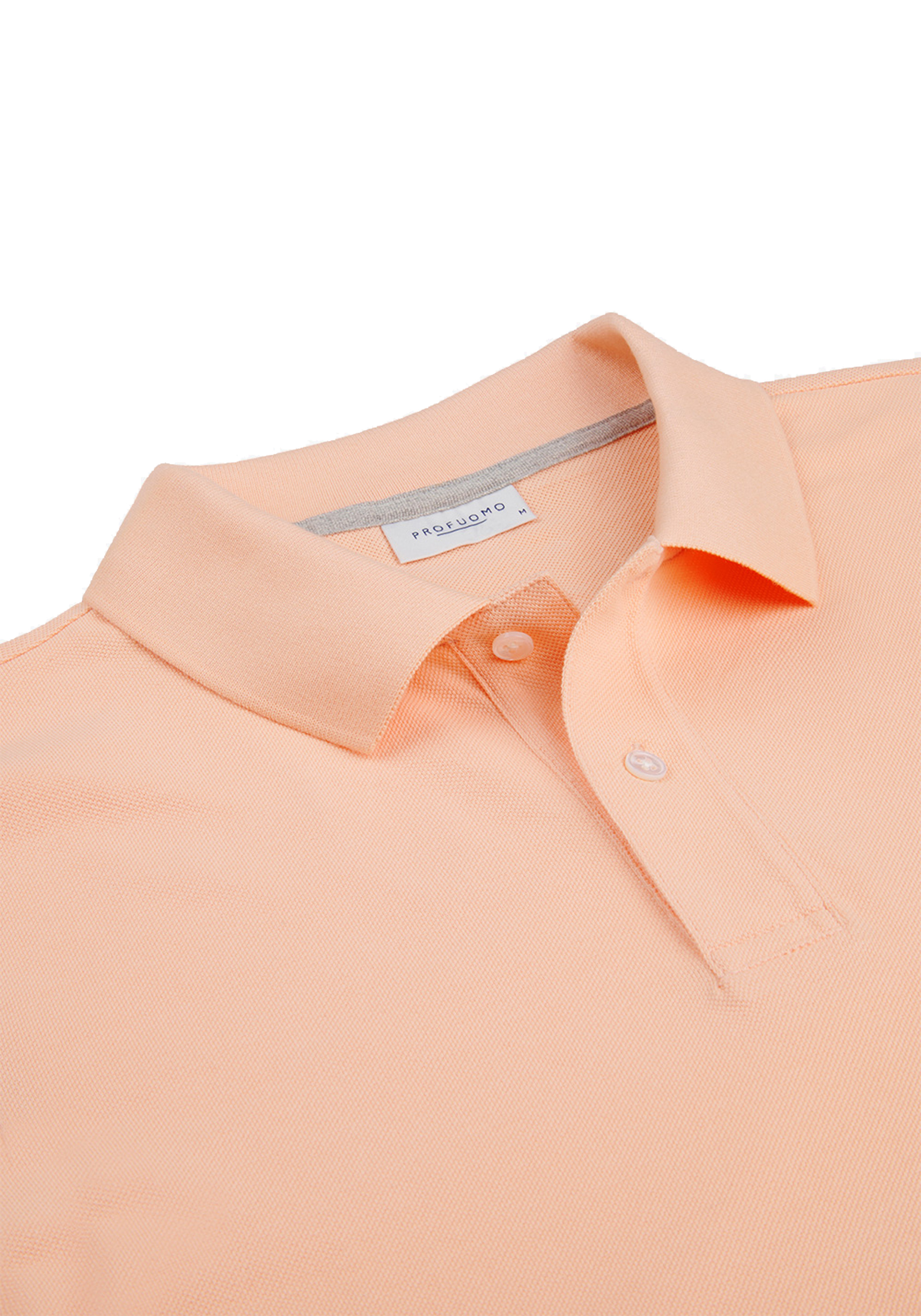 Profuomo slim fit heren polo, oranje