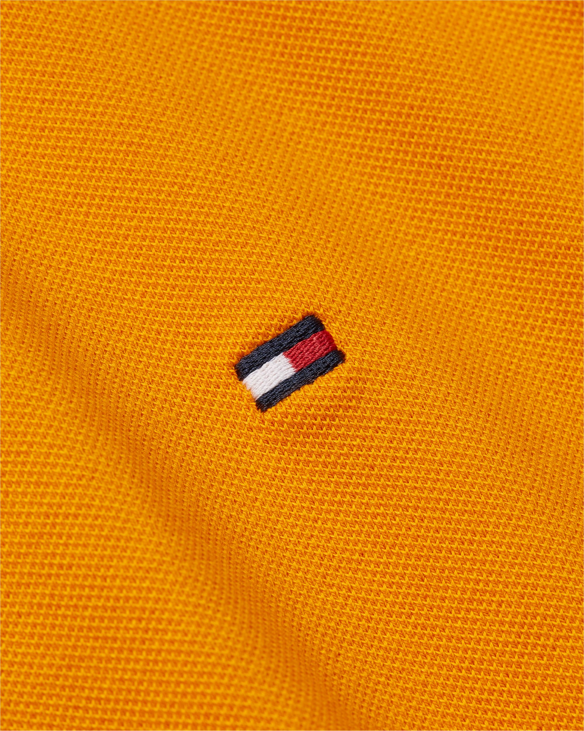 Tommy Hilfiger 1985 Slim Polo, heren poloshirt, okergeel