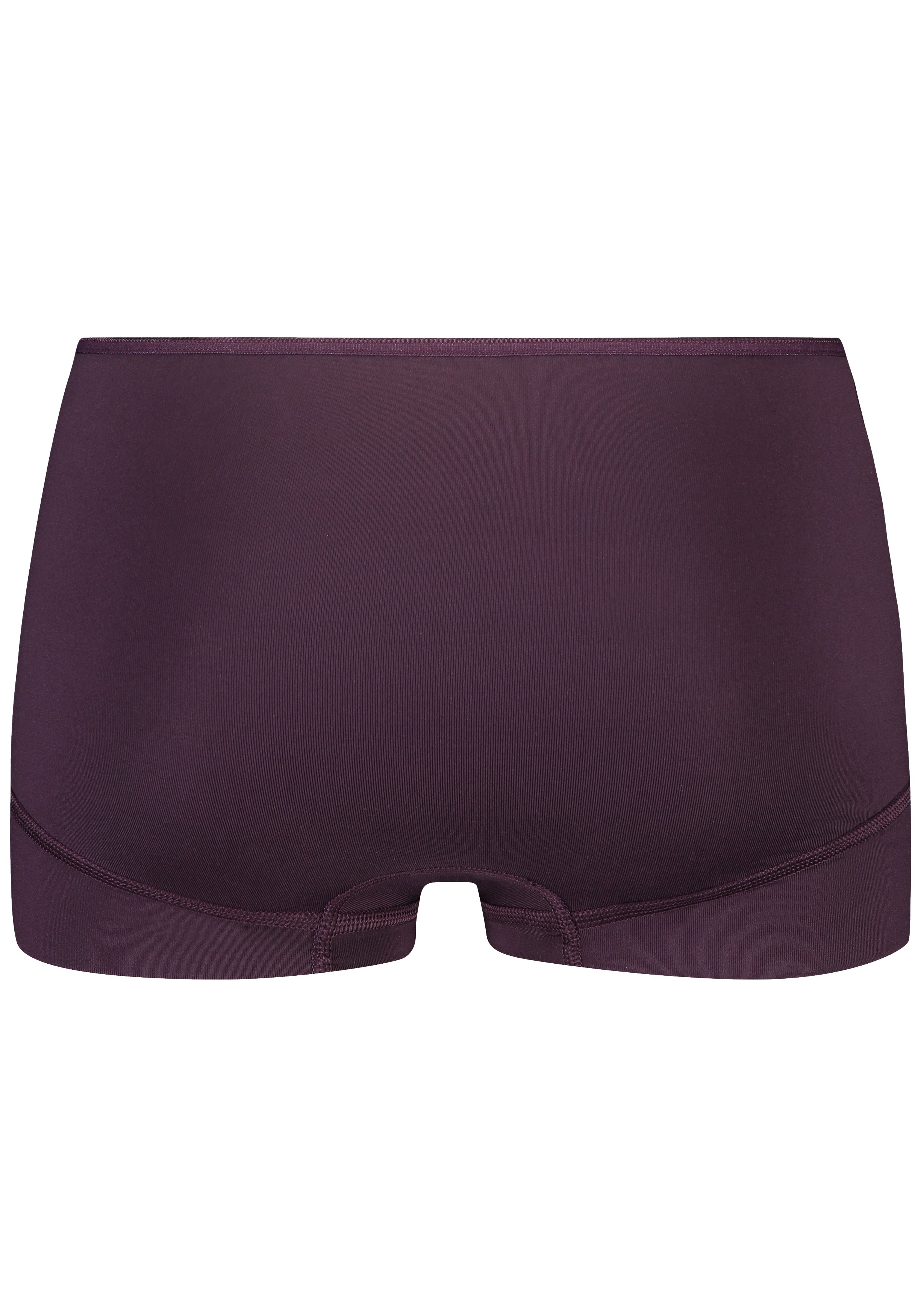 RJ Bodywear Pure Color dames short, aubergine