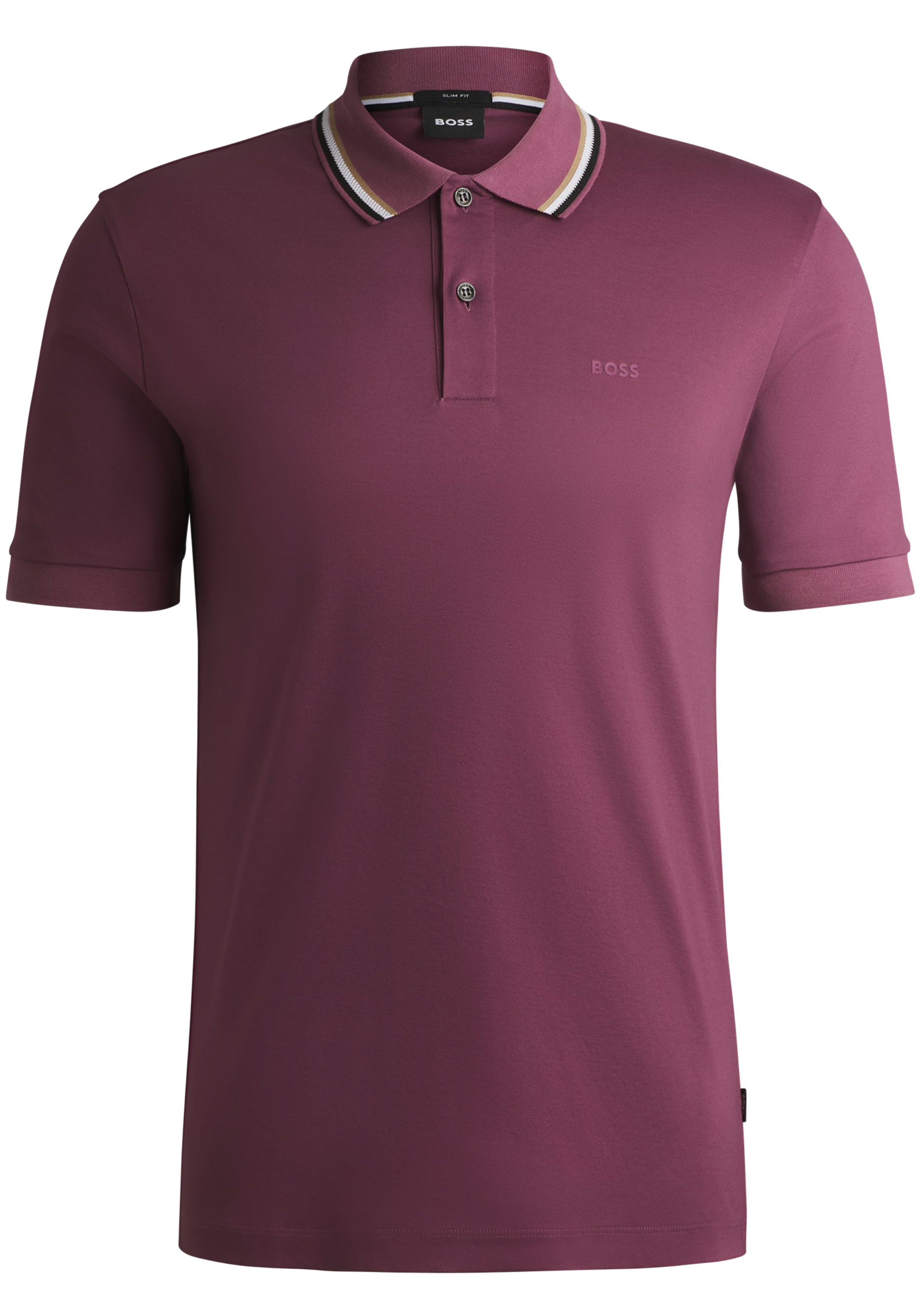 BOSS Penrose slim fit polo, jersey, paars