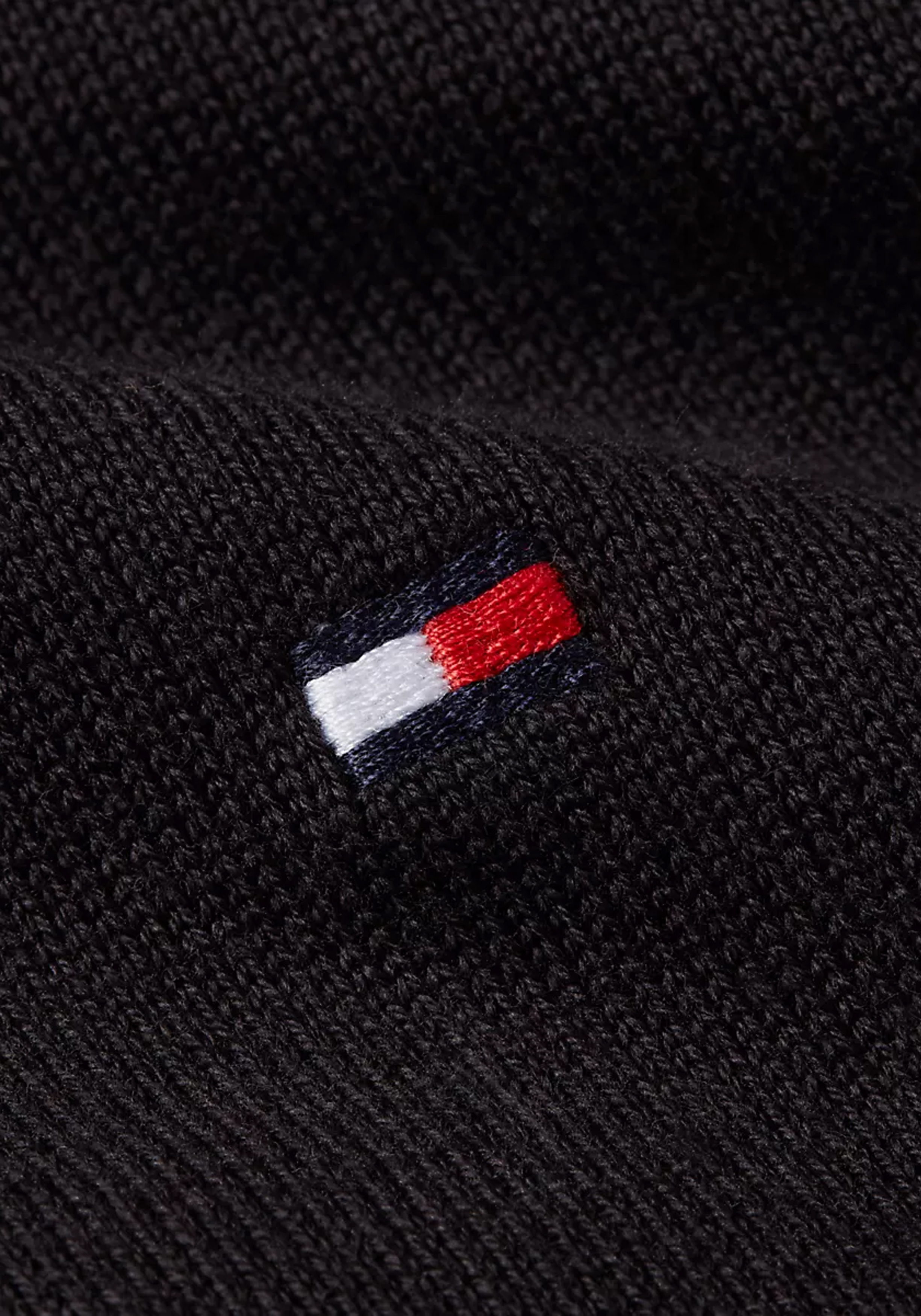 Tommy Hilfiger heren schipperstrui katoen, zwart