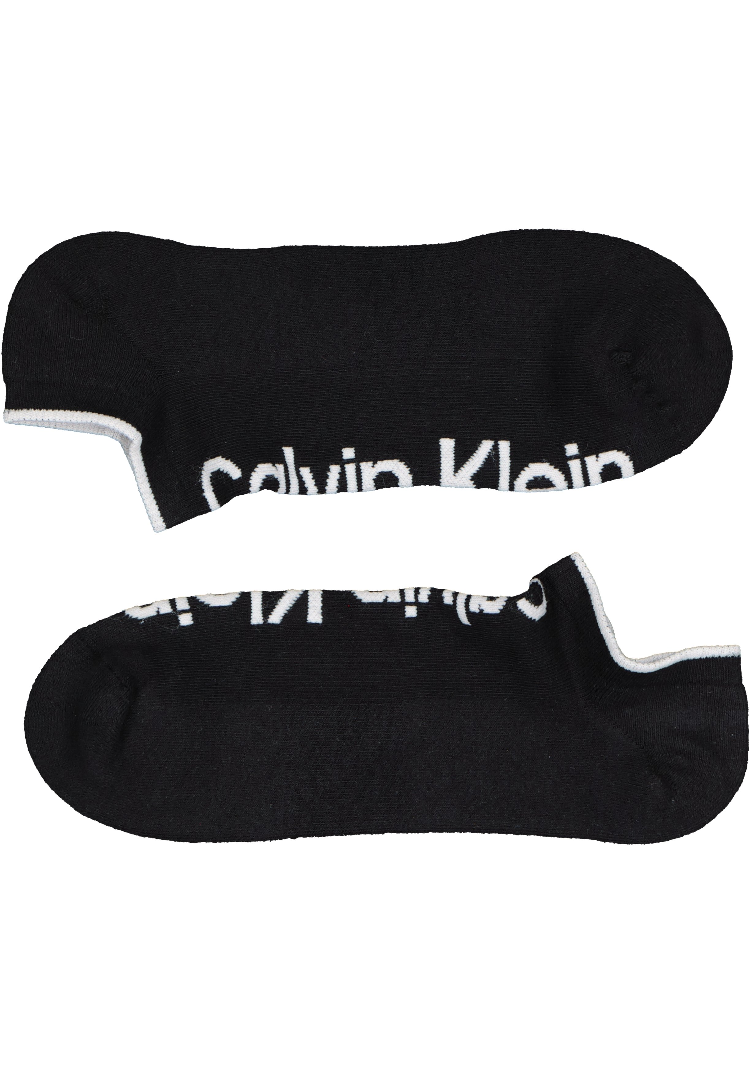 Calvin Klein herensokken Grant (3-pack), onzichtbare lage sportsokken, zwart