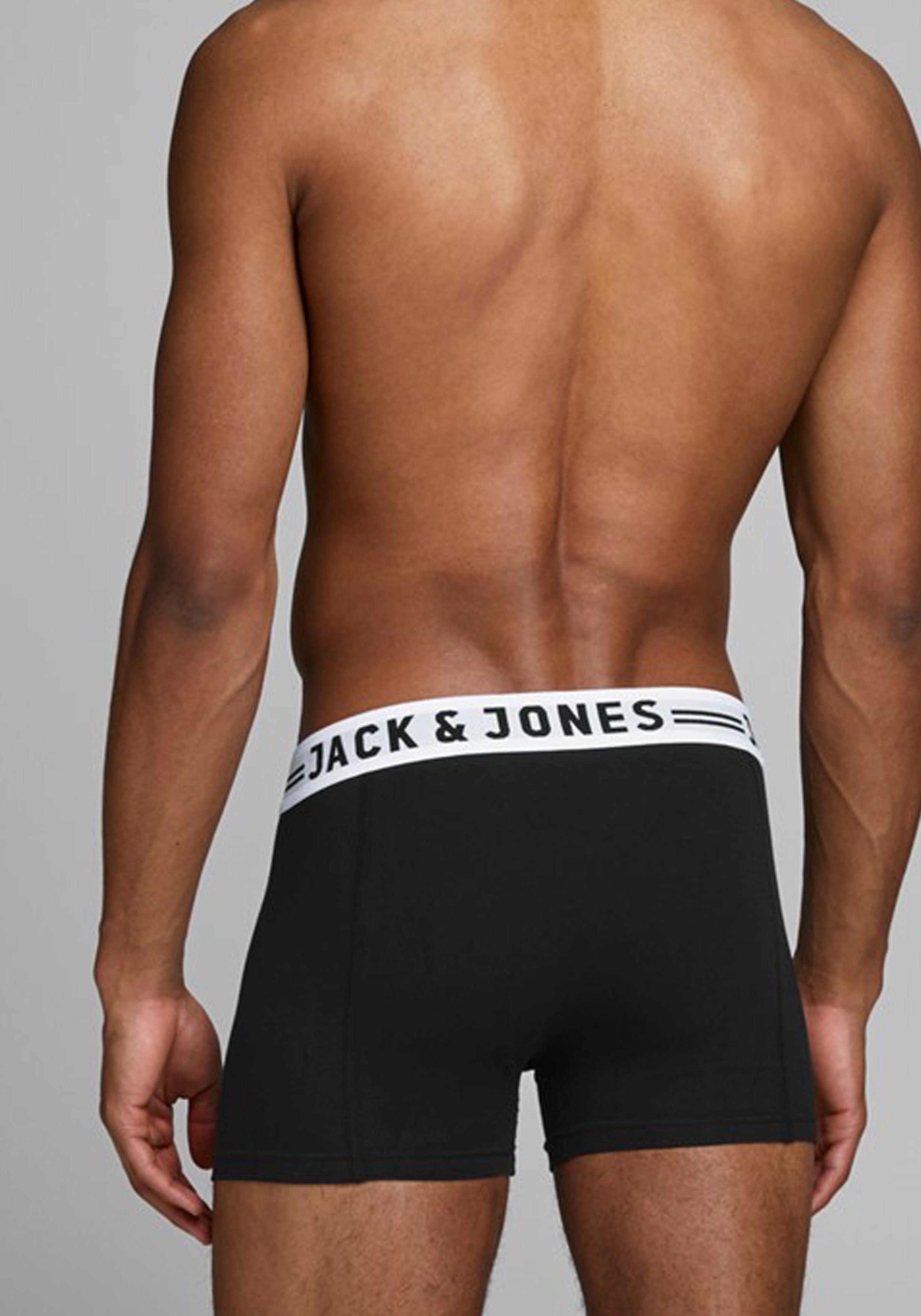 Jack & Jones heren boxers Sense trunks (3-pack), zwart