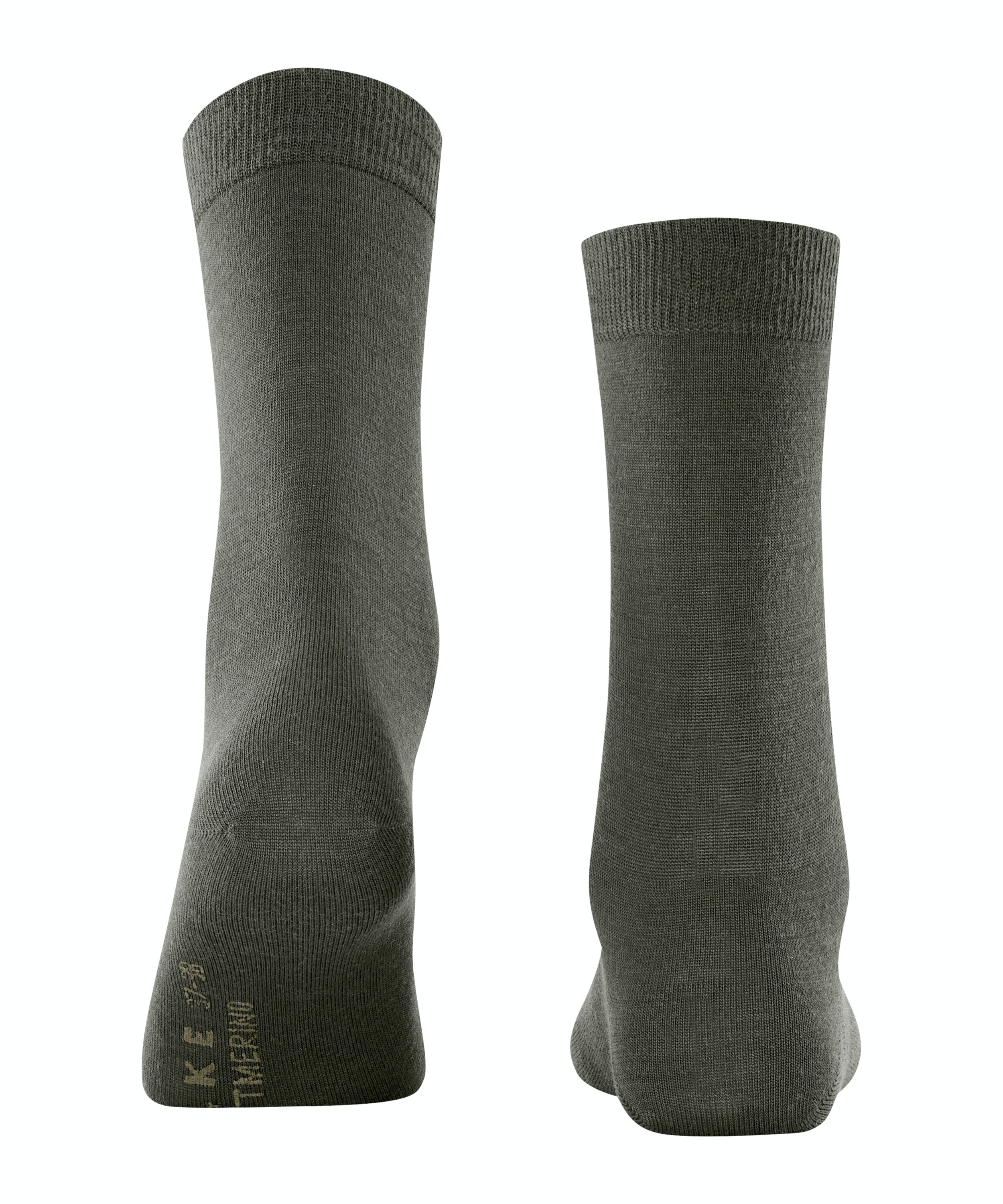 FALKE Softmerino damessokken, olijfgroen (military)