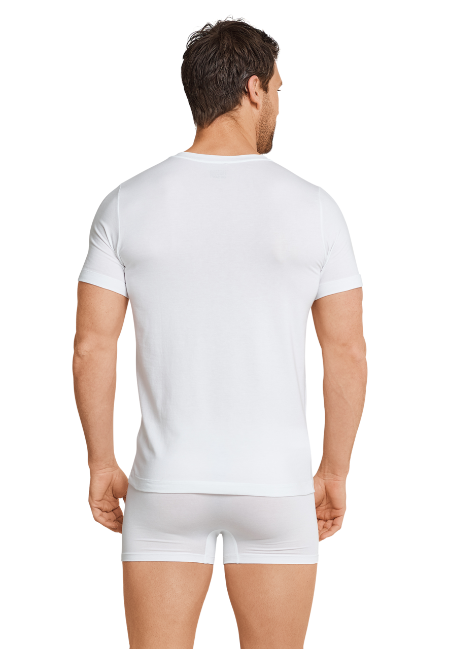 SCHIESSER Long Life Soft T-shirt (1-pack), heren shirt korte mouwen wit