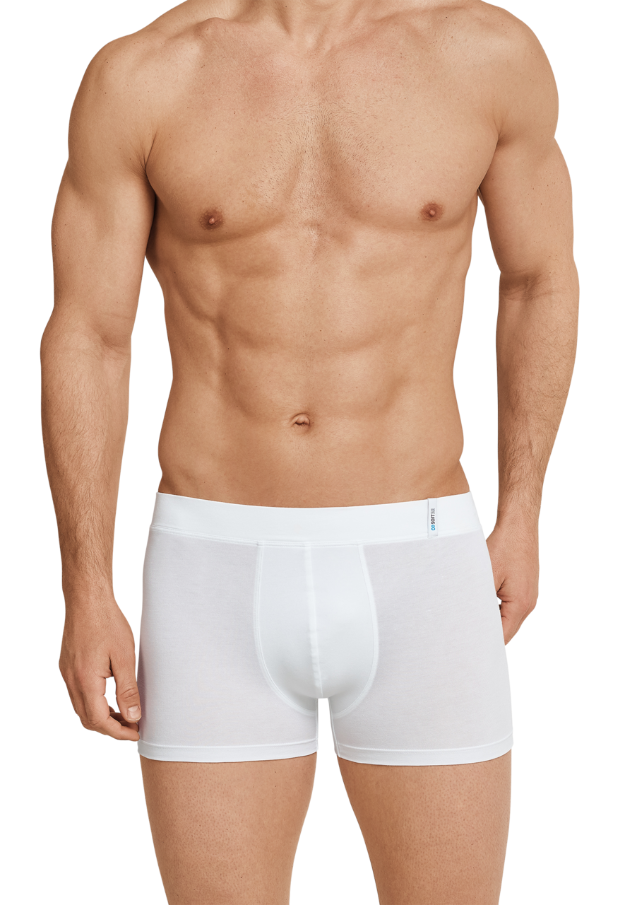 SCHIESSER Long Life Soft boxer (1-pack), heren short wit