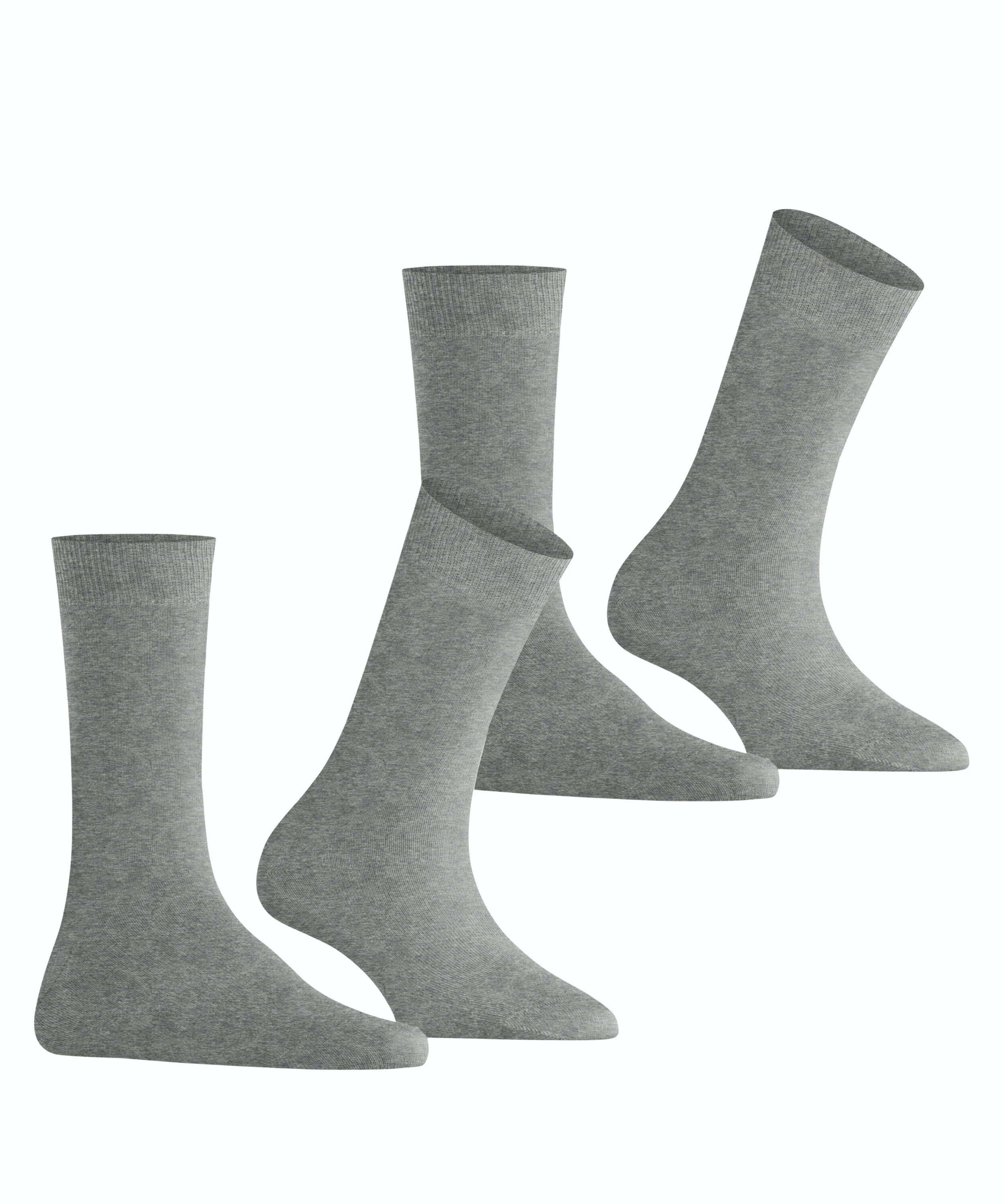 Burlington Everyday 2-Pack damessokken, grijs (light grey)