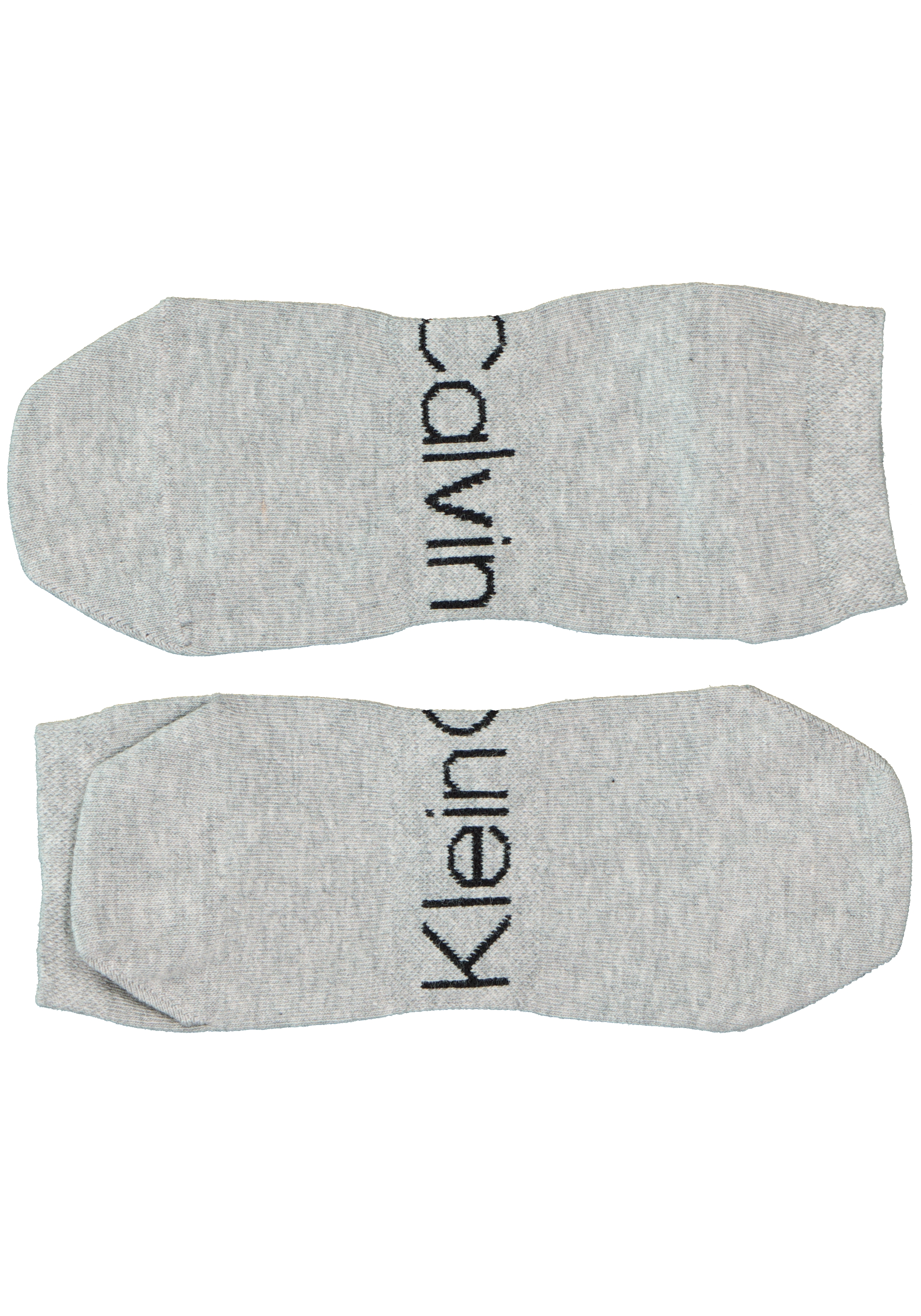 Calvin Klein herensokken Dirk (2-pack), enkelsokken, wit en grijs met logo