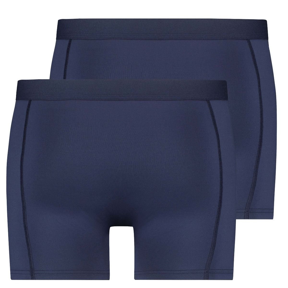 RJ Bodywear Pure Color Jort boxer (2-pack), heren boxer lang, donkerblauw