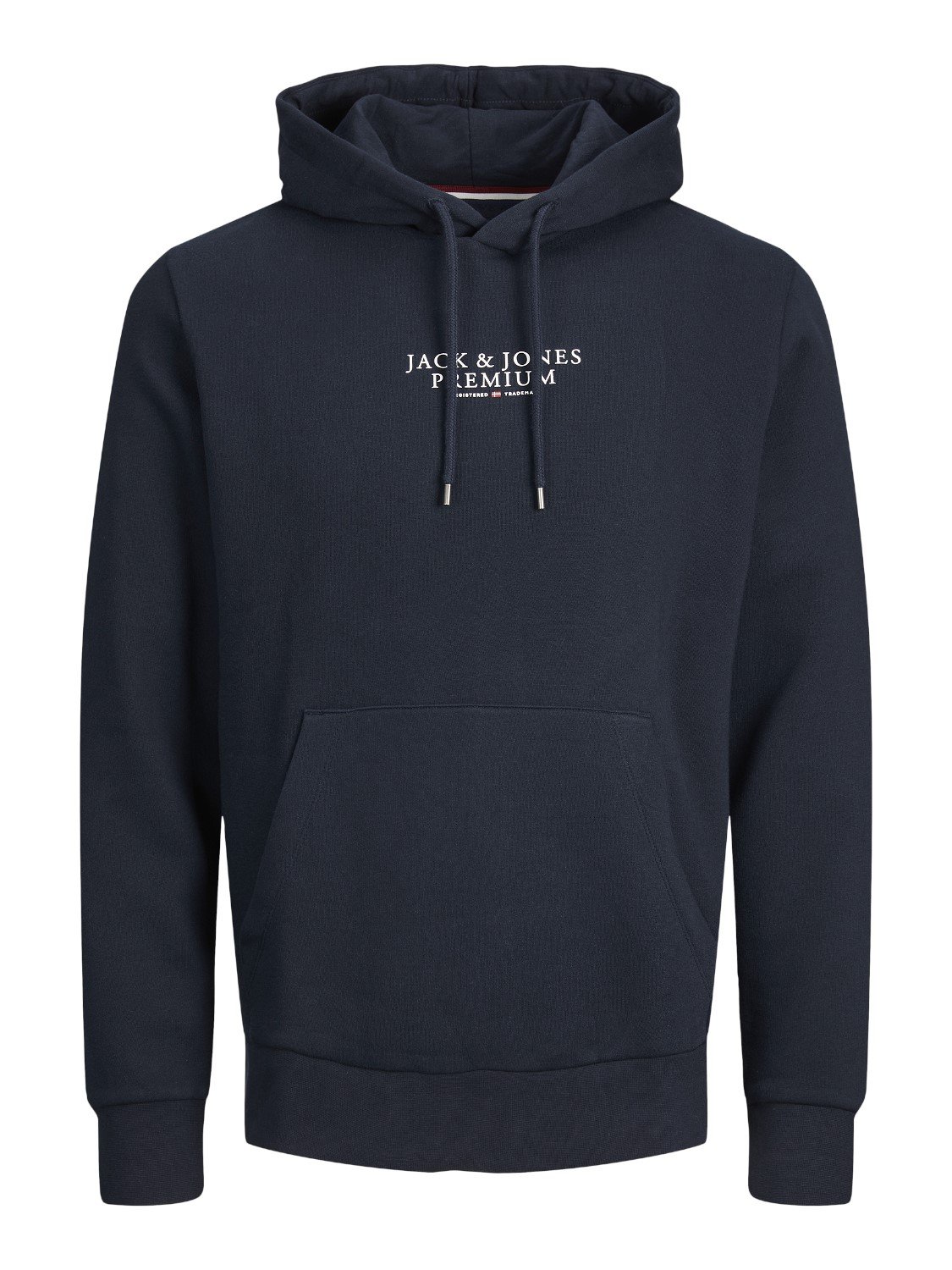 JACK & JONES Arie sweat hood slim fit, heren hoodie katoenmengsel met capuchon, blauw