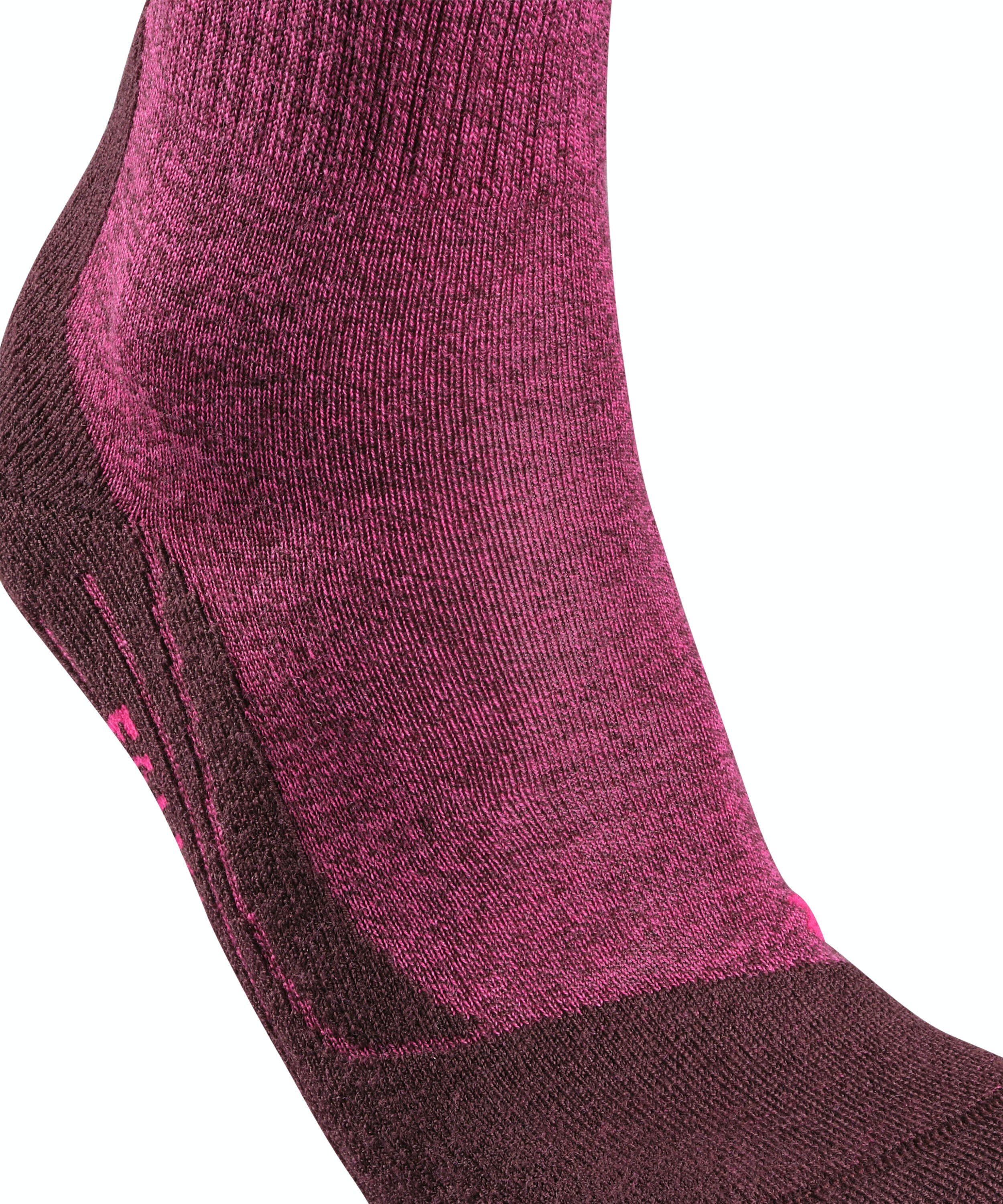 FALKE TK2 Explore Wool dames trekking sokken, bordeauxrood (burgundy)