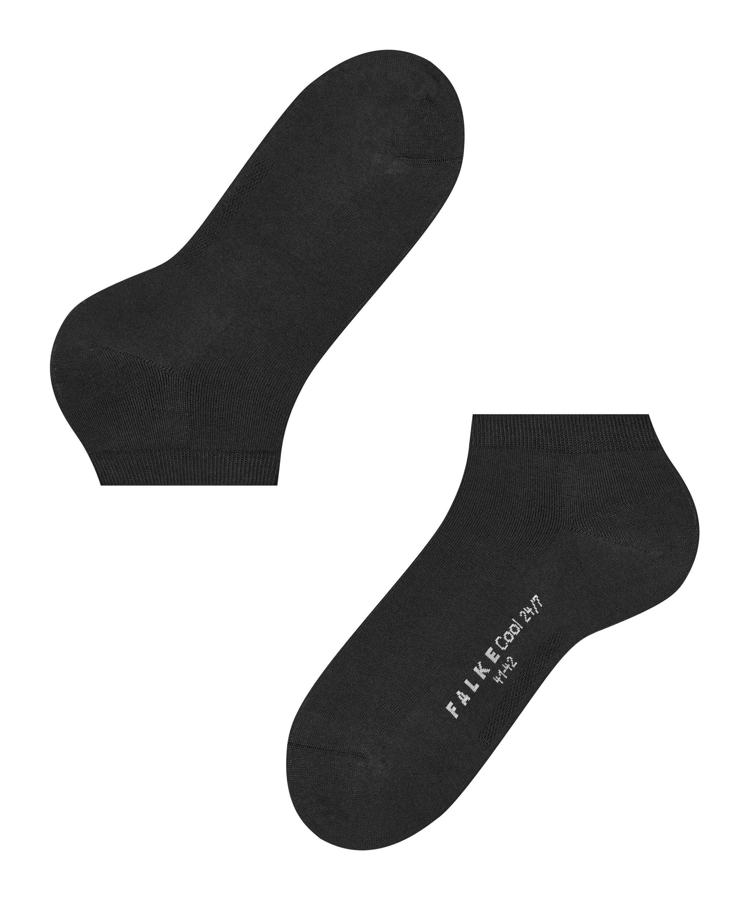 FALKE Cool 24/7 heren enkelsokken, zwart (black)