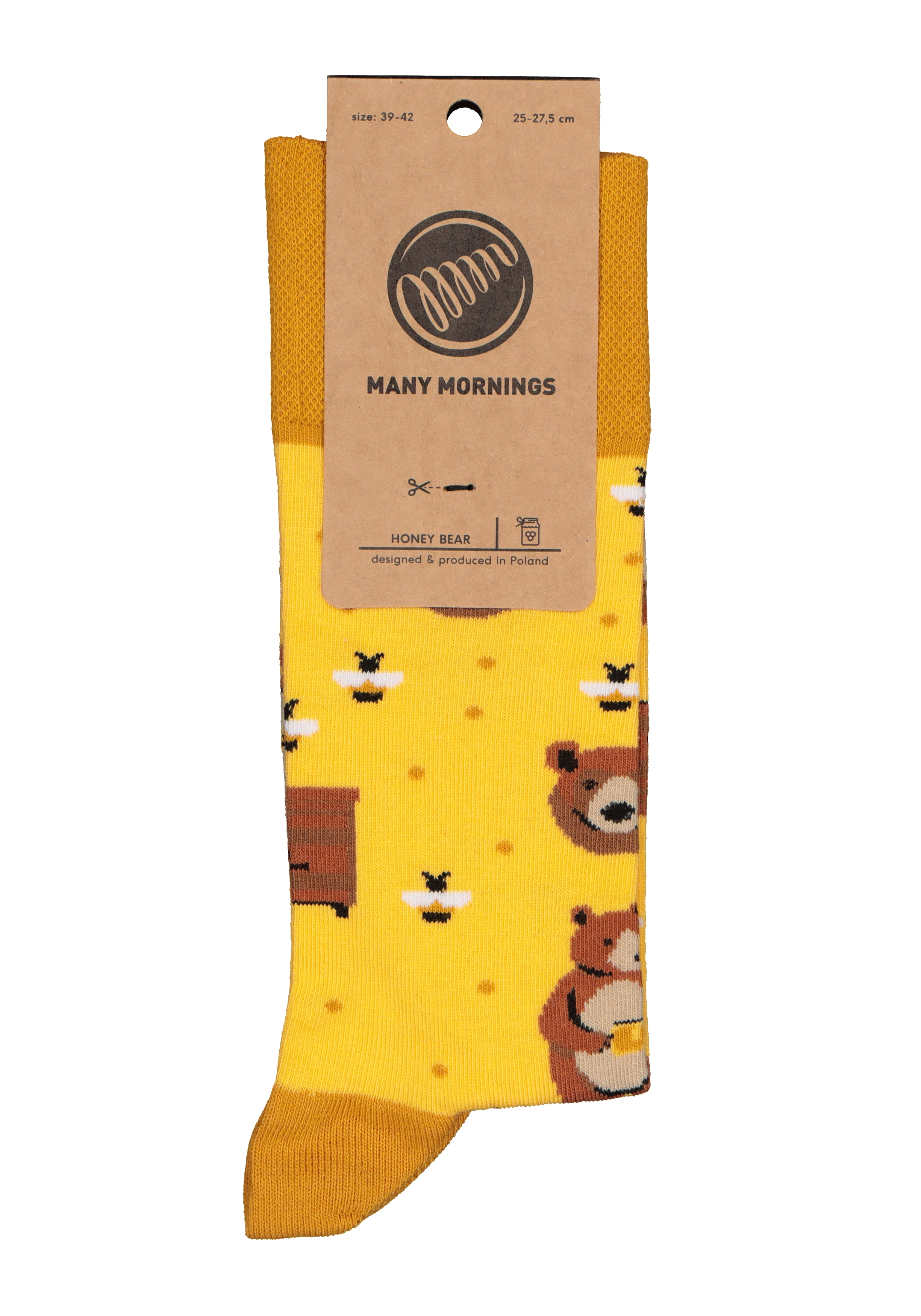 Many Mornings unisex sokken Honey Bear