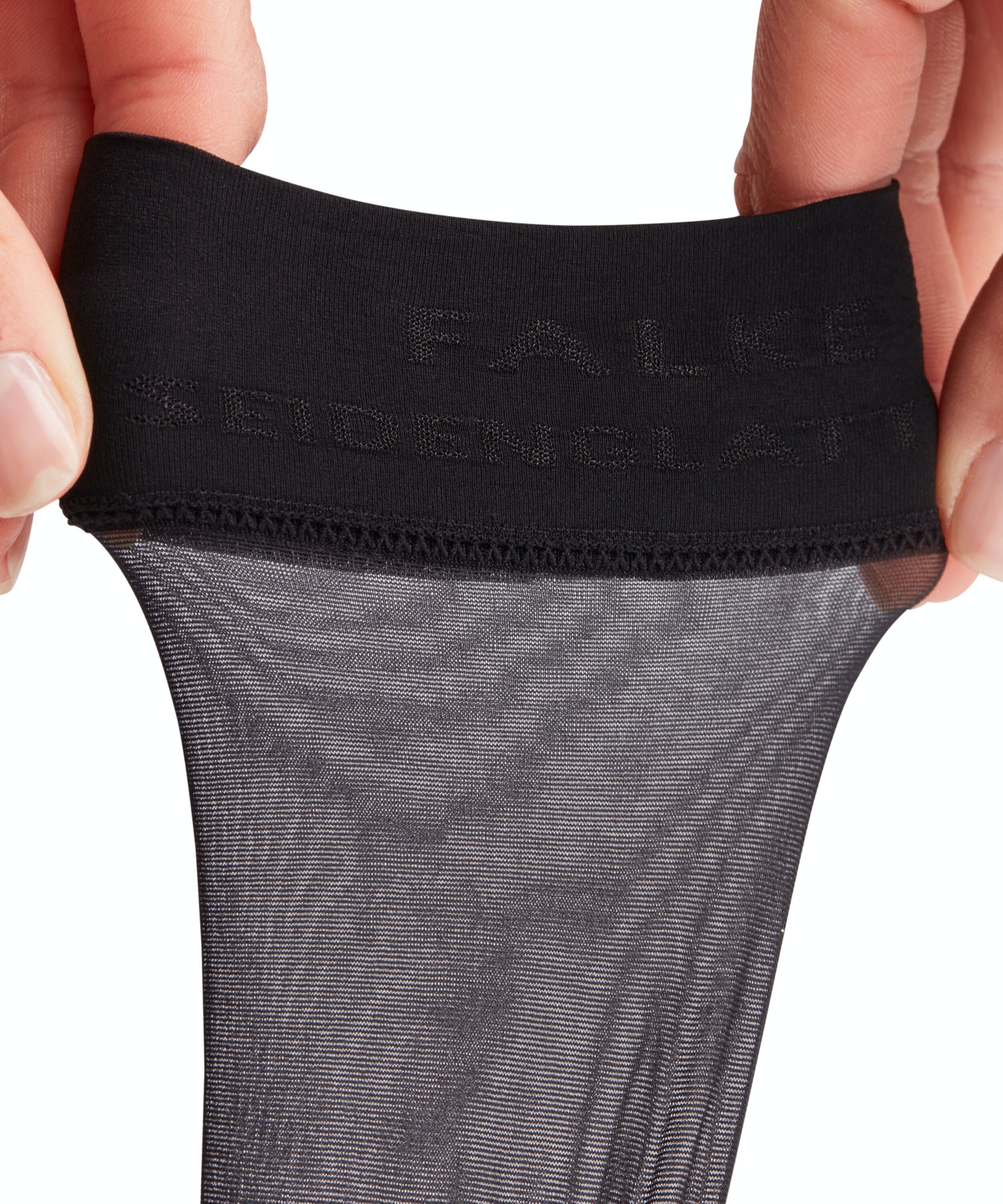 FALKE Seidenglatt 15 DEN dames sokjes, zwart (black)