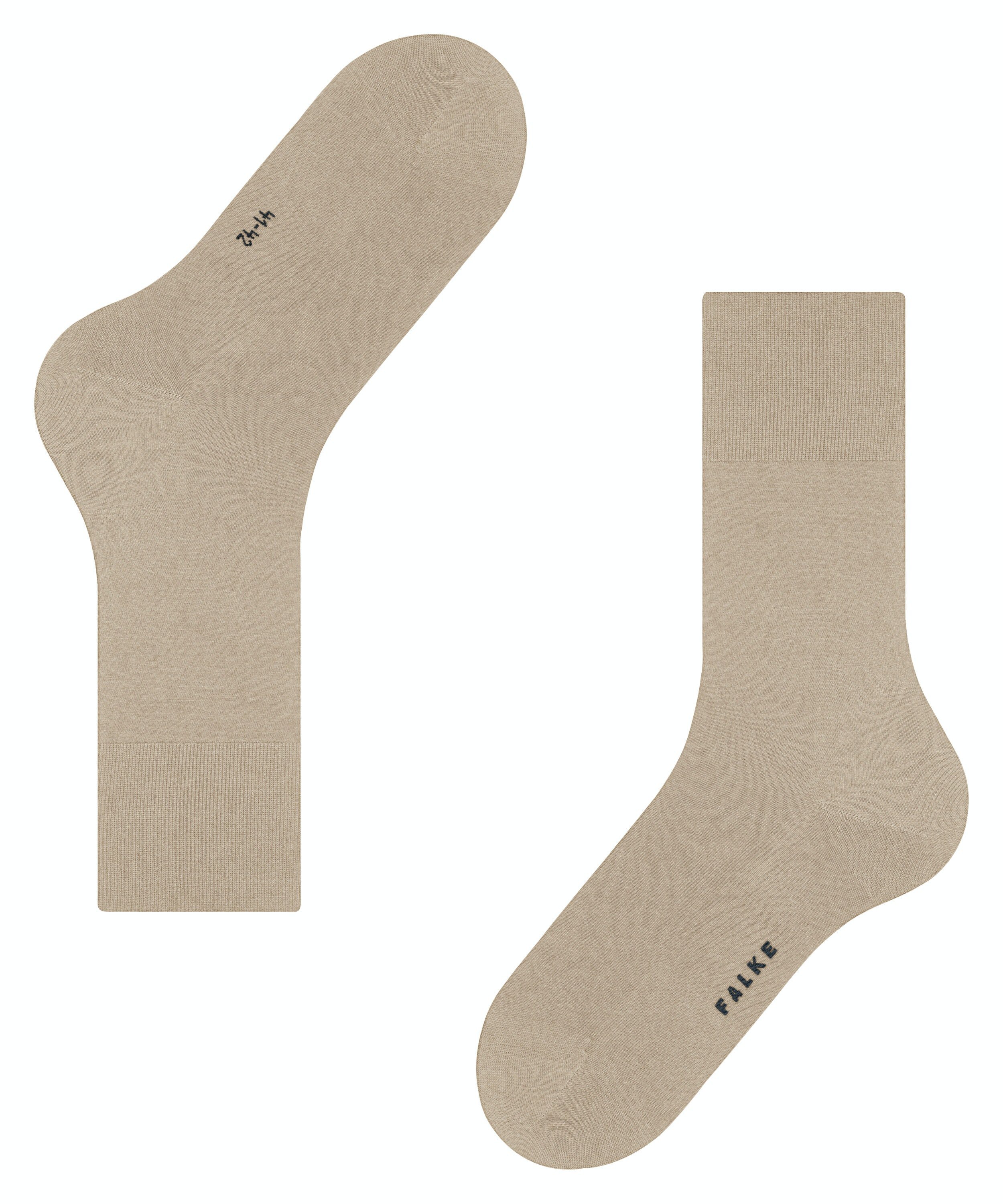 FALKE ClimaWool herensokken, beige melange (pebble mel.)