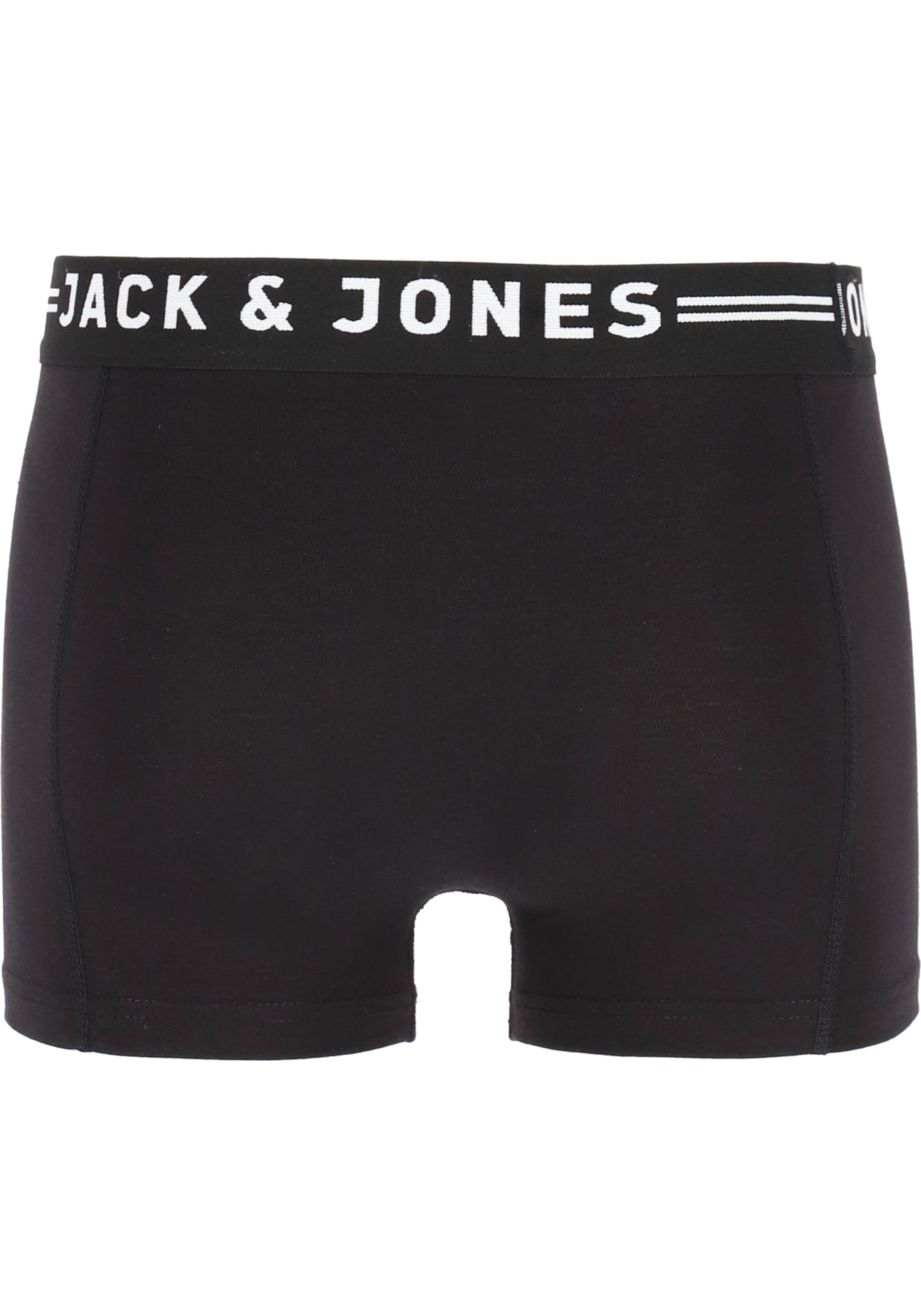 Jack & Jones heren boxers Sense trunks (3-pack), zwart met zwarte band