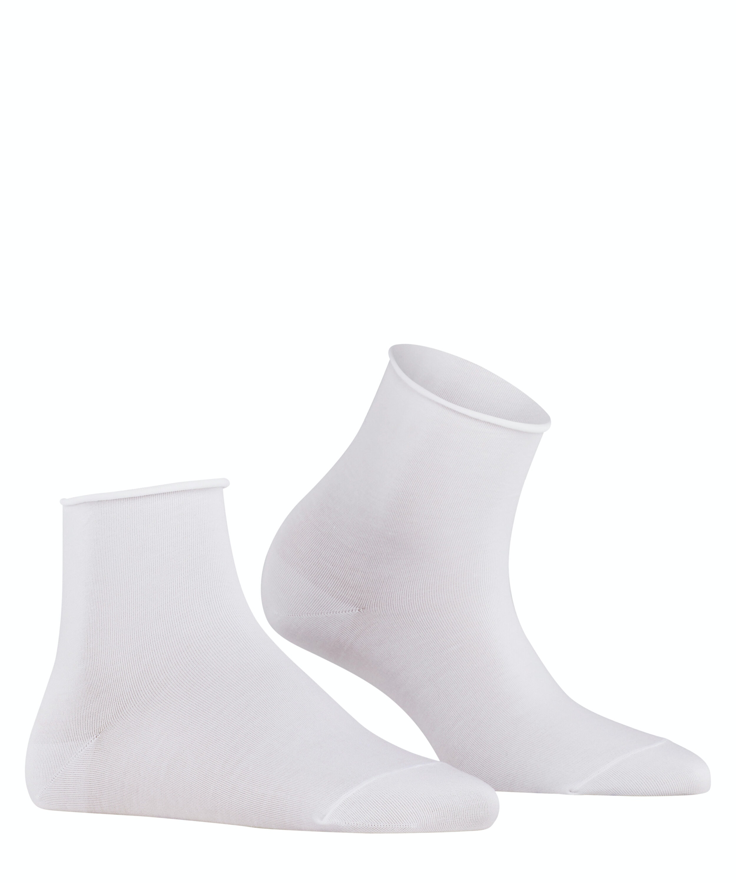 FALKE Cotton Touch damessokken kort, wit (white)